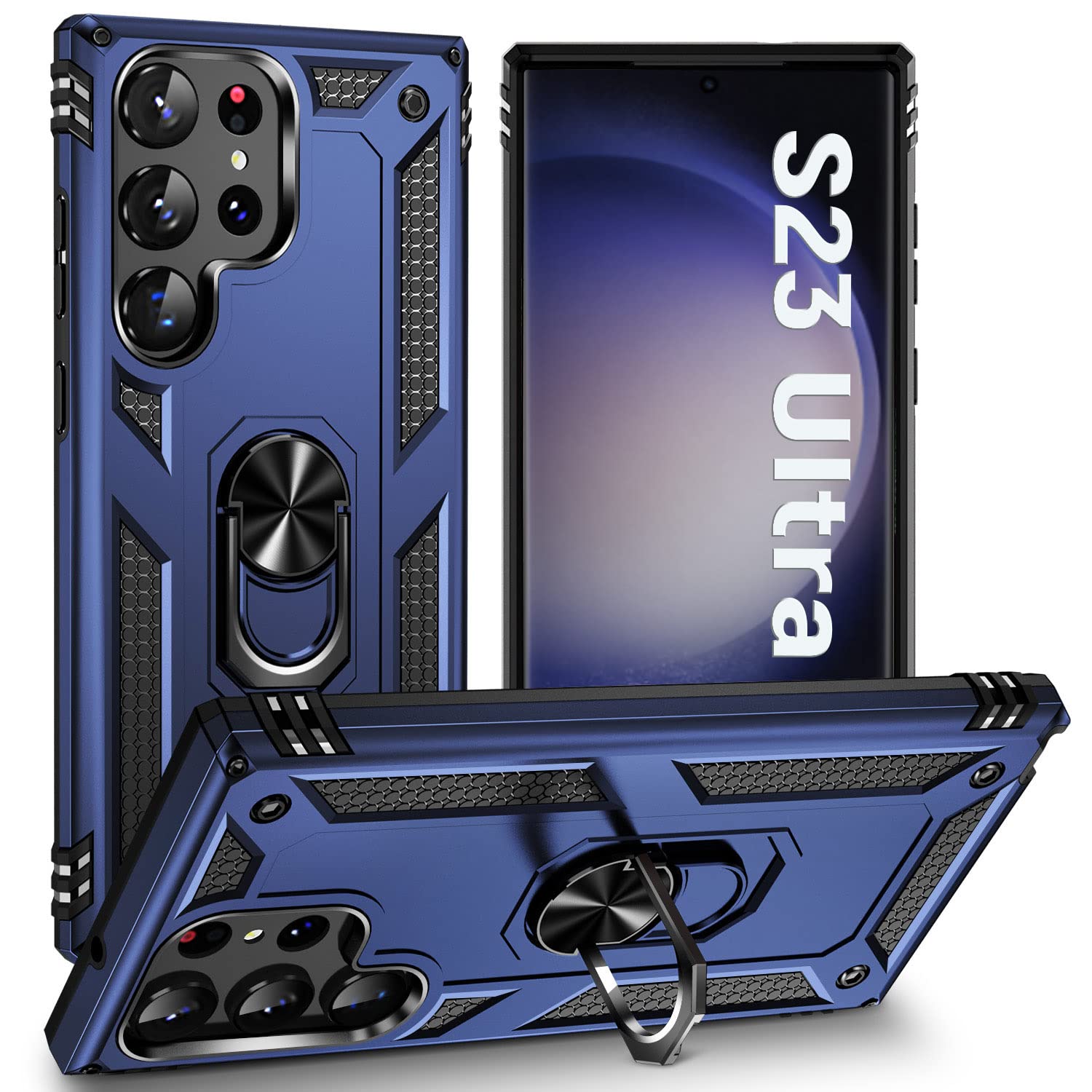 Zoeii S23 Ultra 5G Case,S23 Ultra Phone Case,[Military Grade Anti Drop] Galaxy S23 Ultra Case, Flexible Bumper Shockproof Phone,