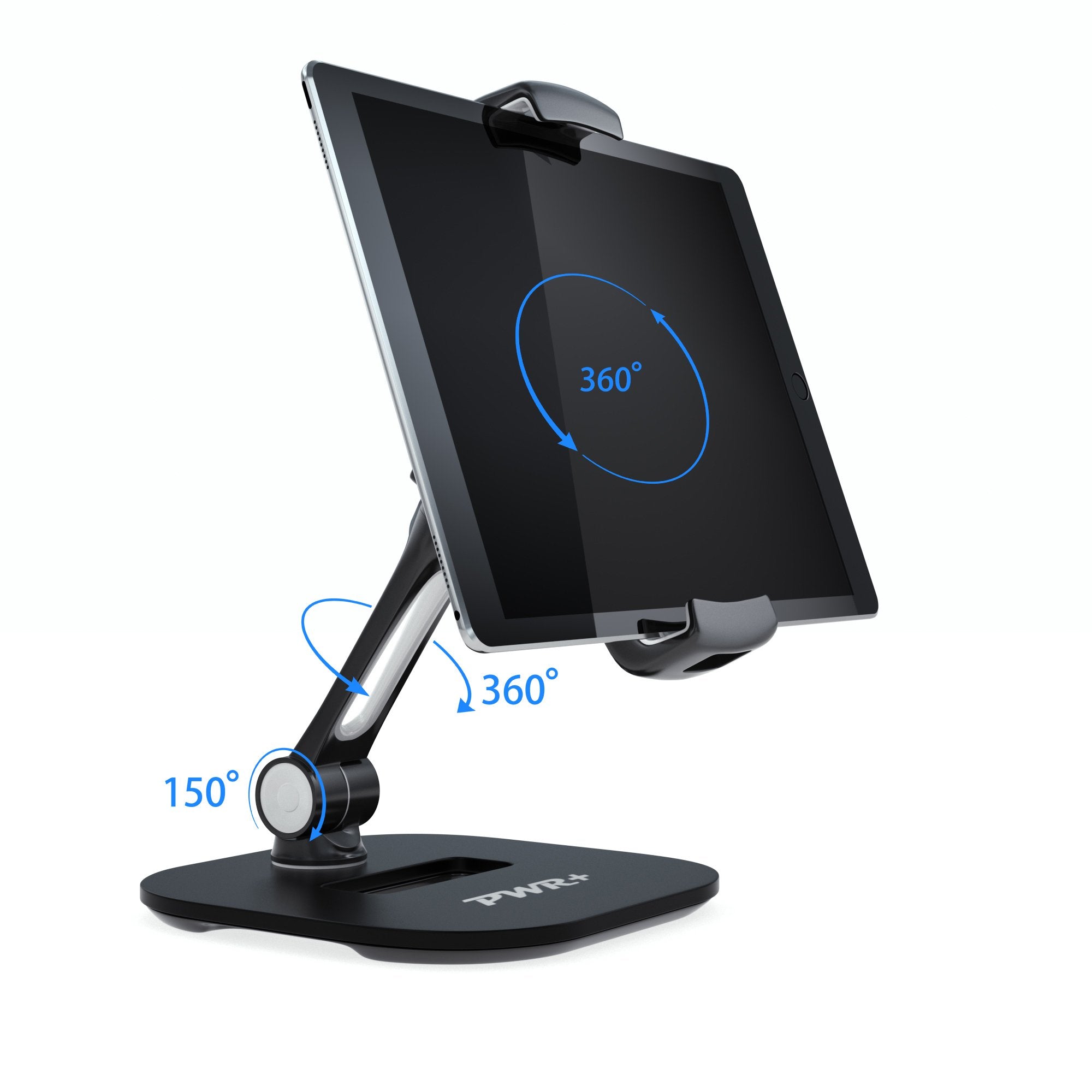 Tablet Stands And Holders Adjustable: Tablet Cell Phone Holder 360 Degree Swivel Angle Rotation For 4 To 11 Inches Tab Phone Ipa