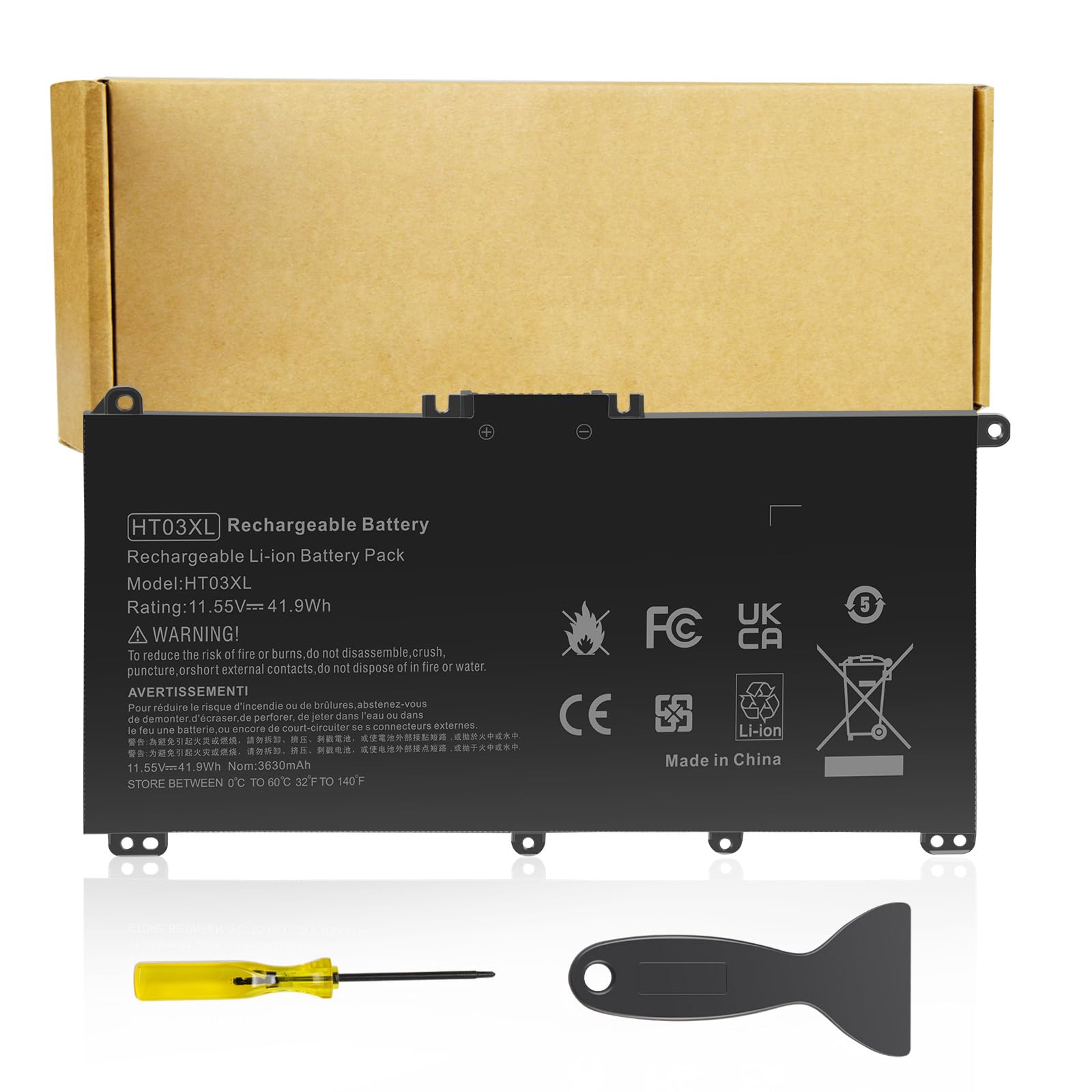Futurebatt Ht03Xl L11119 855 Laptop Battery For Hp 240 245 250 255 G7 340 348 G5 Hp Pavilion 14 Ce 14 Cf 14 Df 15 Cs 15 Cw 15 Cu