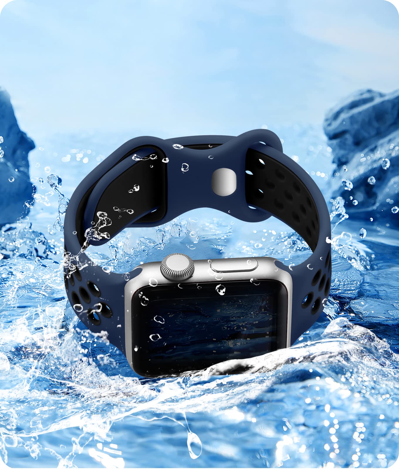 Keponew Compatible With Apple Watch Band 44Mm Men,Compatible With Apple Watch Band 45Mm Men,Compatible With Apple Watch Band Men