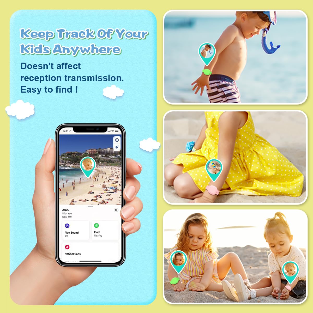 [2 Pack] Kid Bracelet For Tile Mate Waterproof Hidden, Kids Wristband Tile Mate Holder Case Cover Compatible With Tile Mate (2022), Soft Silicone Tile Mate Case For Kids/Teens/Elderly (Pink+Green)