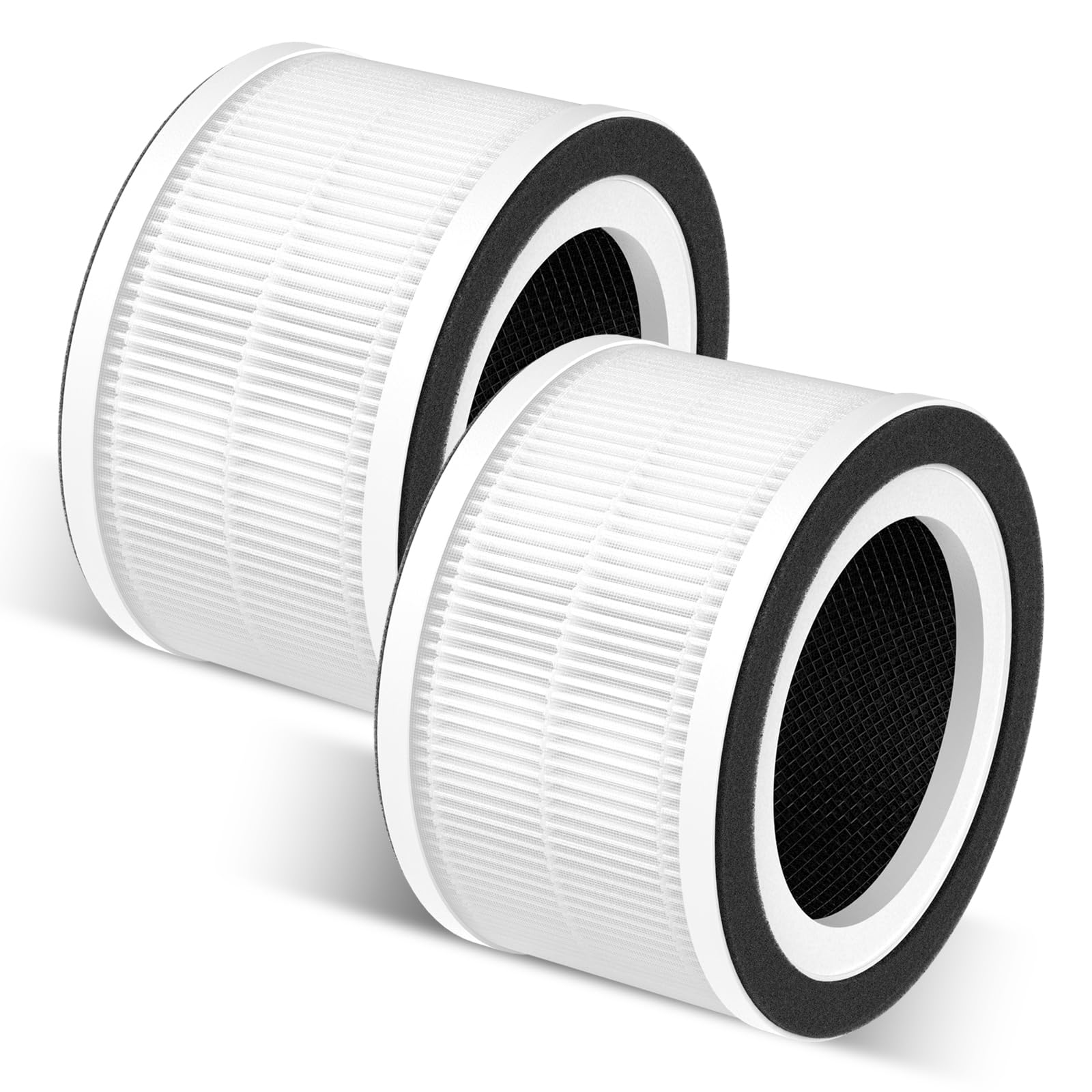 Gokbny 2 Pack Fillo/Halo/Allo True Hepa Replacement Filter Compatible With Fillo/Halo/Allo Purifier, 3 In 1 H13 True Hepa Filtra