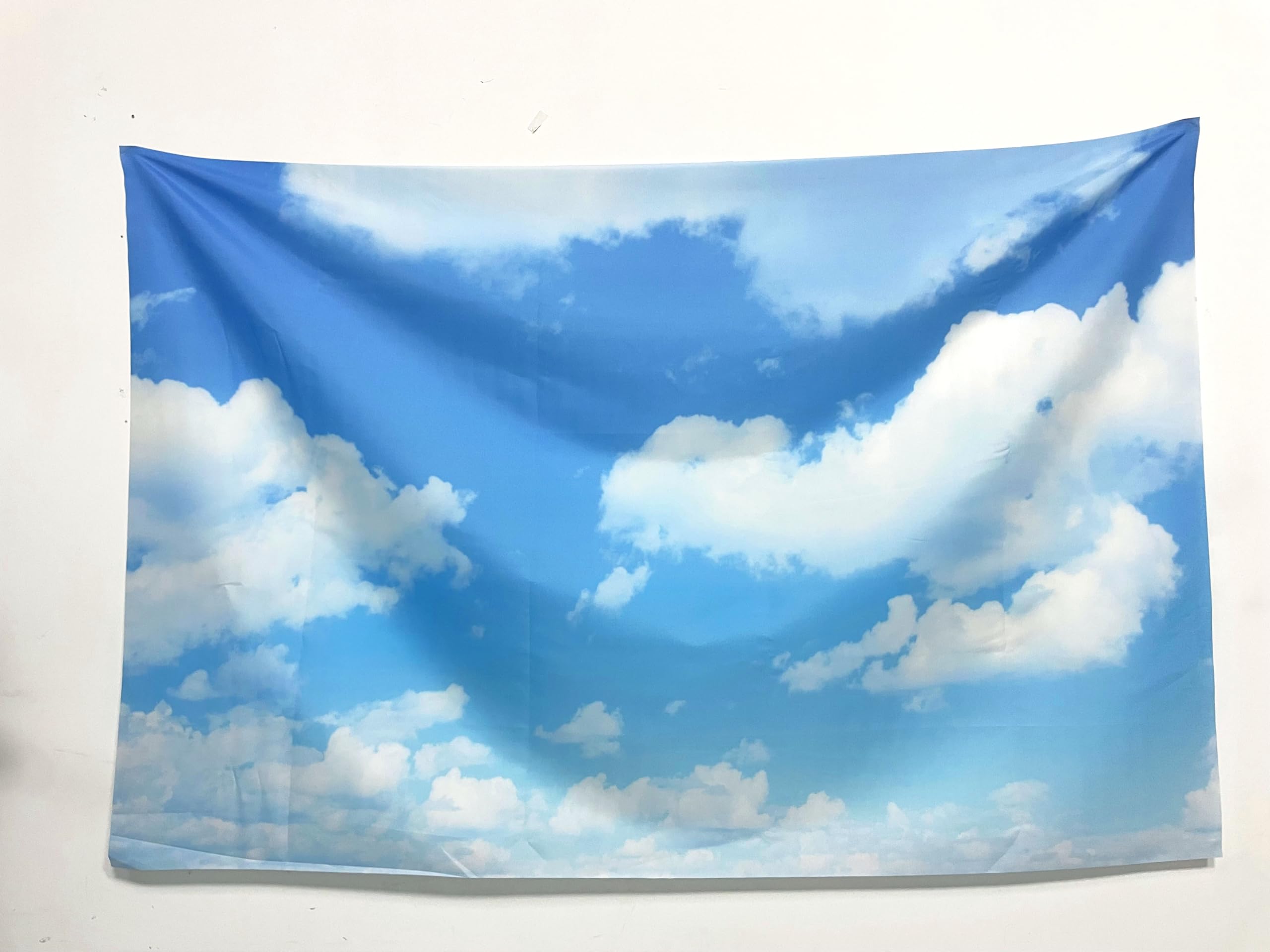 Gya 7X5Ft Blue Sky White Clouds Photo Background Sunshine Sky Clouds Theme Photography Backdrop Adventure Travel Booth Wedding P