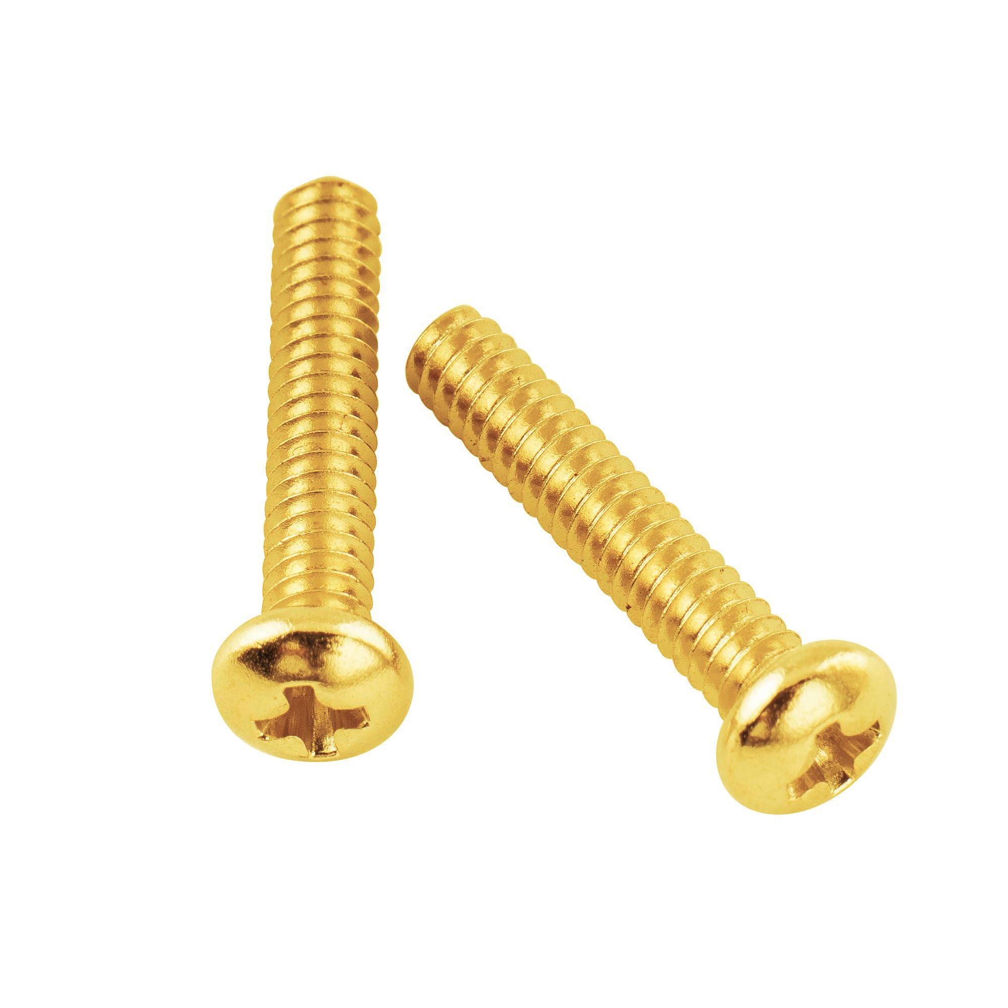 Musiclily Basic 2.8X17Mm Metal Metric Thread Single Coil Pickup Mounting Screws For Strat Stratocaster/Tele Telecaster Electric