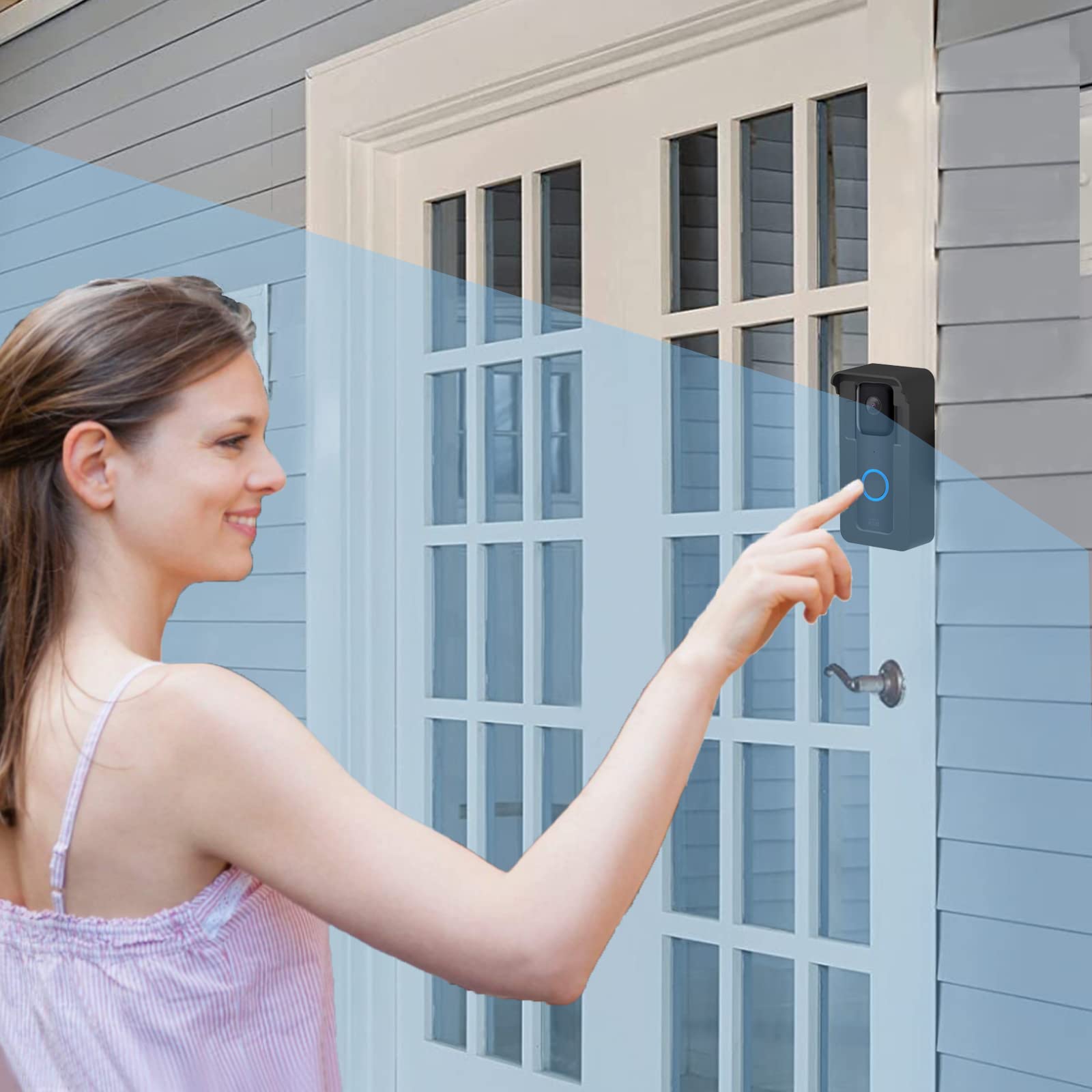 Anti Theft Blink Doorbell Mount, No Drill Mounting Bracket Cover For Video Doorbell, Anti Theft Video Doorbell Mount Compatible