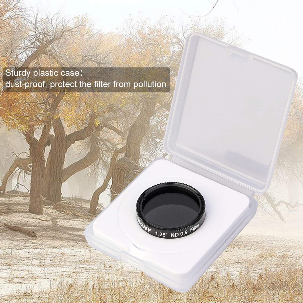 Svbony Sv139 Telescope Filter Moon Filter 1.25 Inch 12.5 Percent Transmission Telescope Filter Nd8 Neutral Density Filter For Te