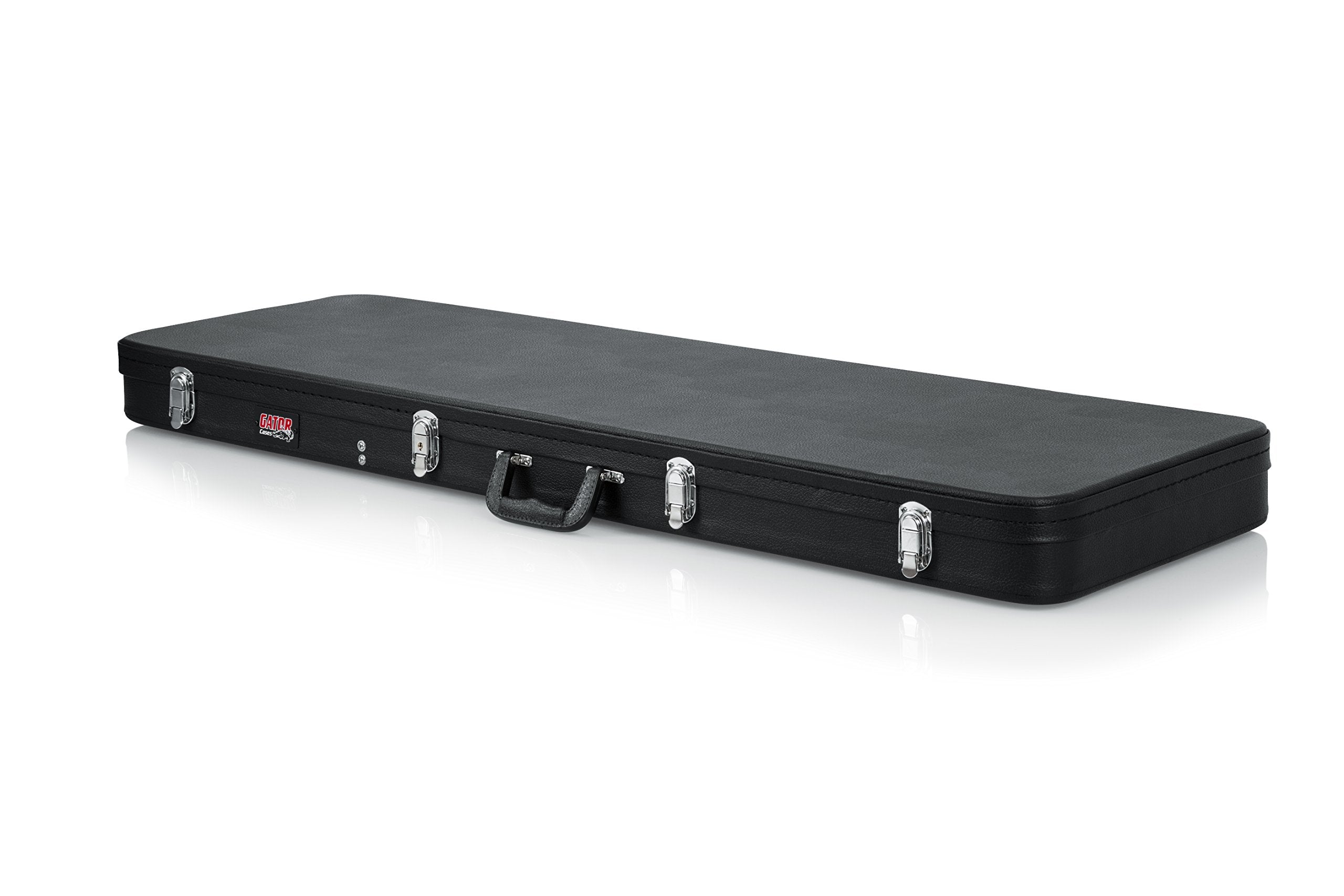 Gator Cases Hard Shell Wood Case For Electric Bass Guitars; Fits Fender Precision/Jazz Bass, & More (Gwe Bass),Black