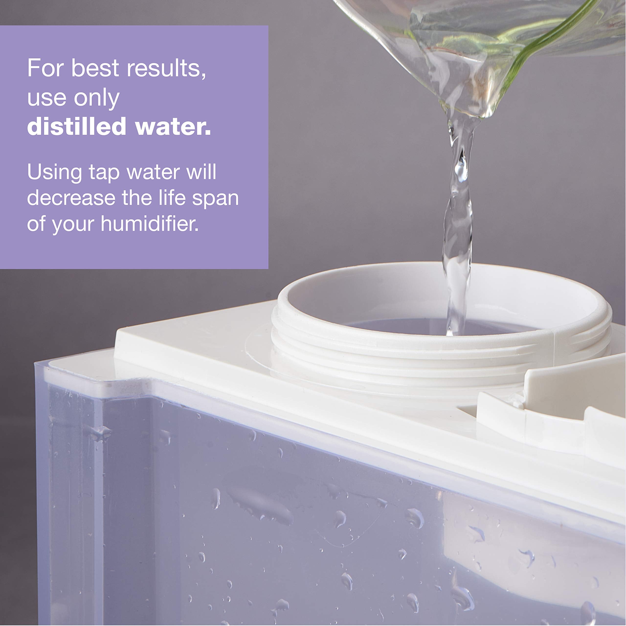 Lasko Uh300 Warm And Cool Humidistat And Timer, Quiet, Soothing Ultrasonic Dual Mist Humidifiers For Baby Nursery, Bedroom, Kids