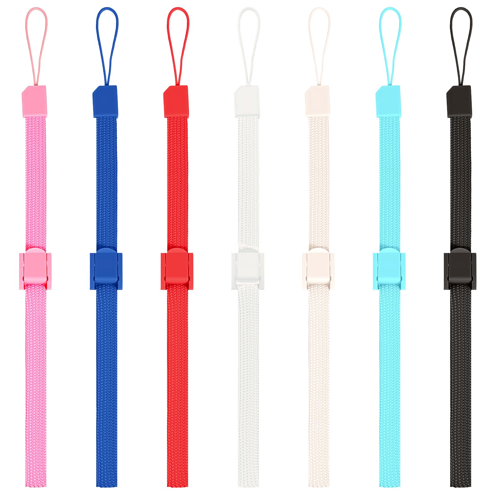 7 PCS Hand Wrist Strap, Adjustable Phone Lanyards for Wii Remote Multi Purpose Wristbands Phone Strap Wristlet Wristband with Lo