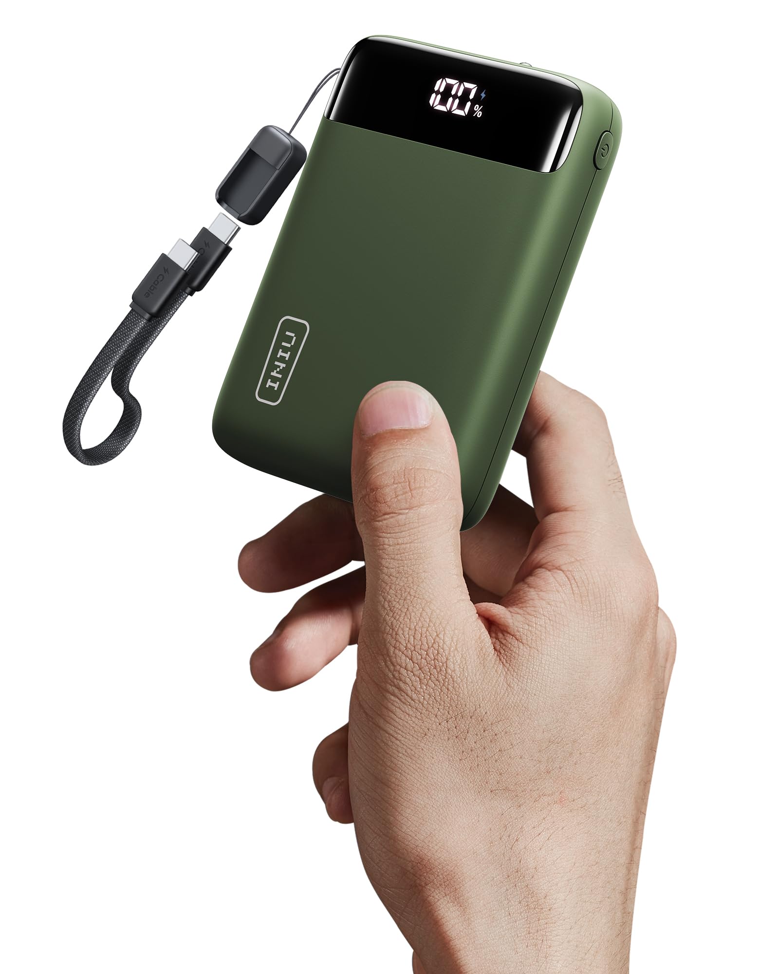 INIU Portable Charger, Smallest 22.5W 20000mAh USB C in & Out Power Bank Fast Charging, PD 3.0+QC 4.0 LED Display Phone Battery 