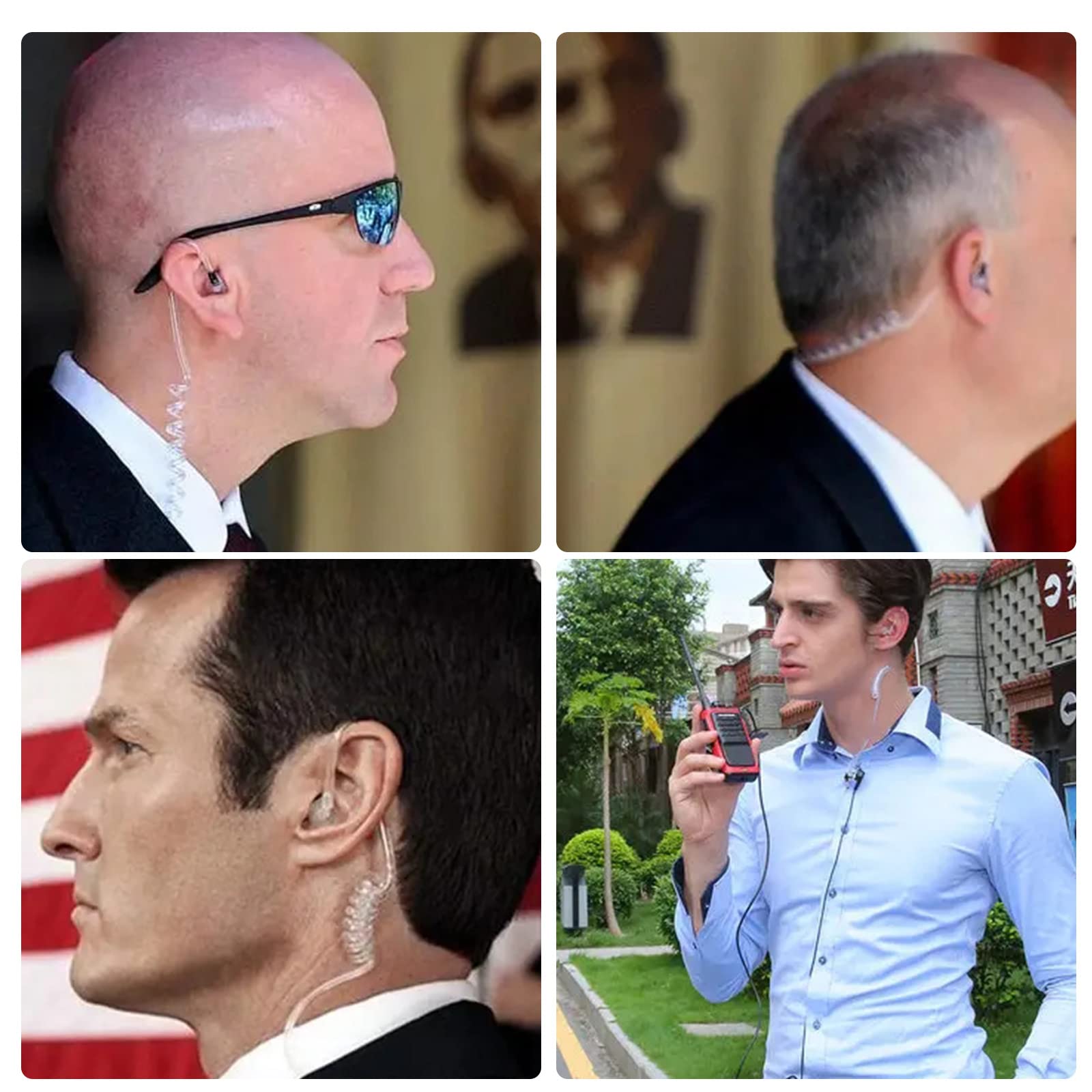 Degpum Secret Spy Earpiece Headphones, Spy Earpiece, Secret Service Earpiece, Fbi Cia Secret Service Security Guard Ear Piece Co