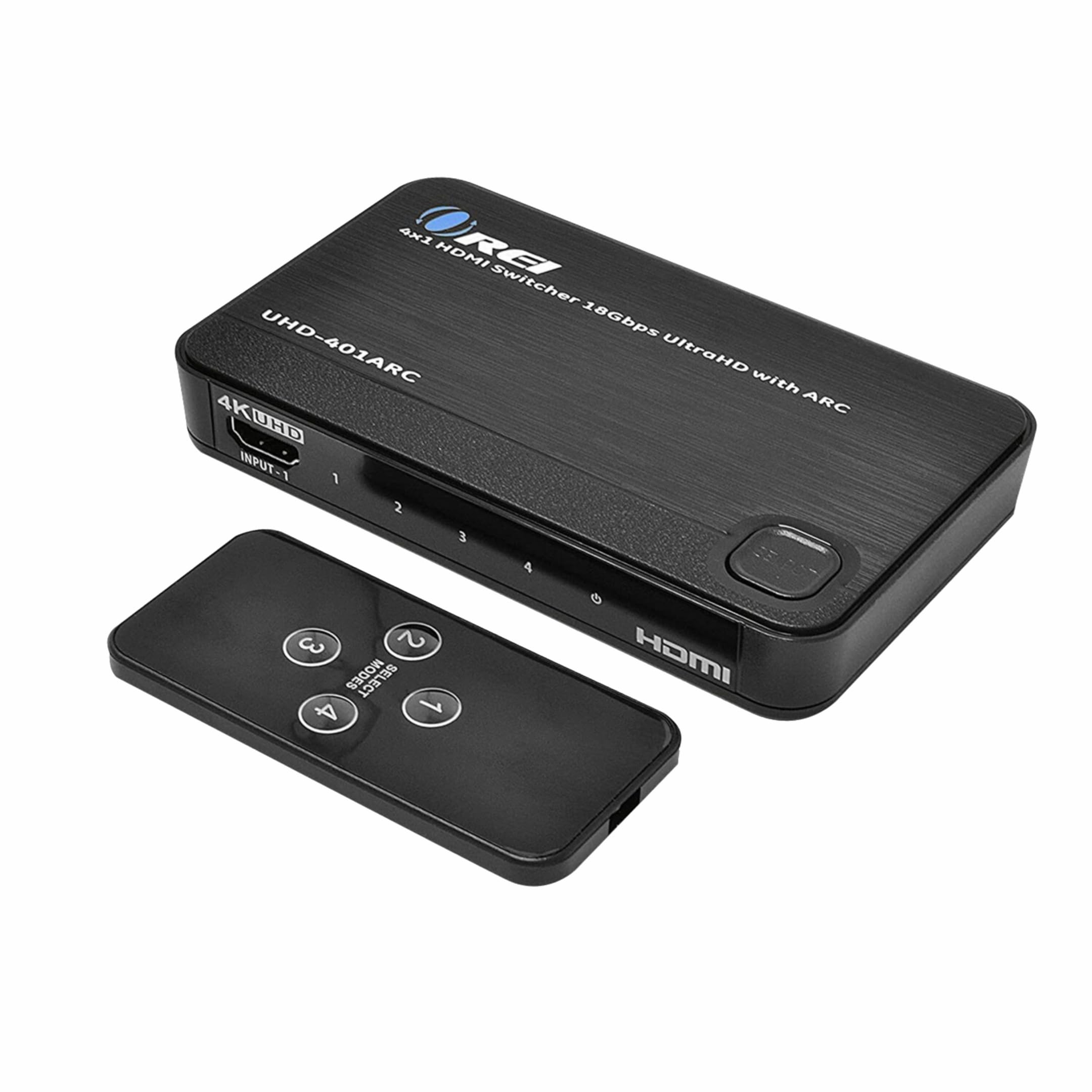 Orei 4 In 1 Out 4K Hdmi Switch, 4K@60Hz 4:4:4 Arc Auto Switch Edid Hdmi 2.0, 18Gbps, Hdcp 2.2, Dolby Passthrough Cec, Hdr10, Dol