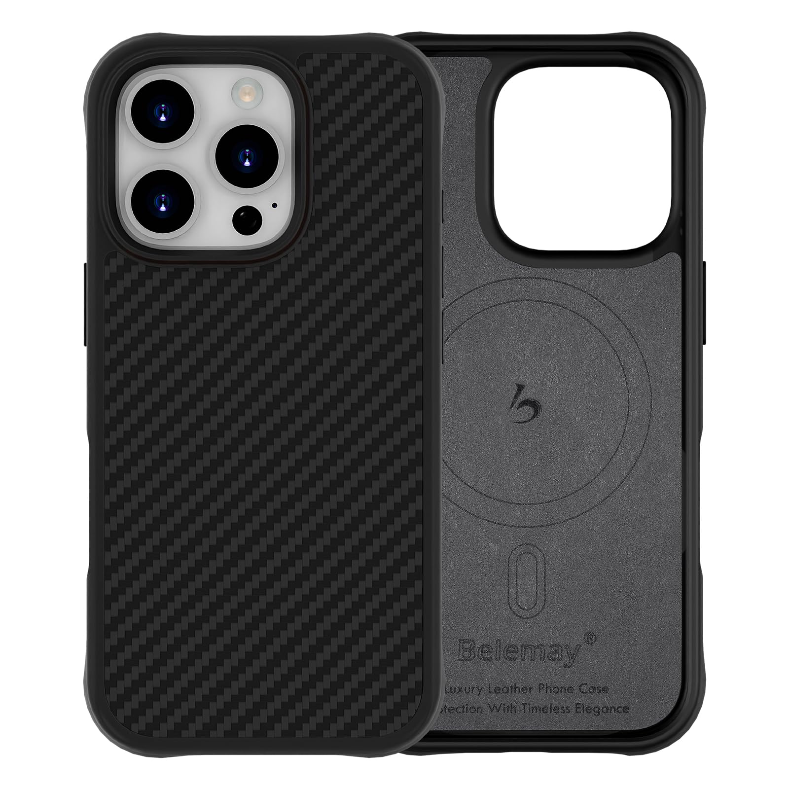 Belemay Shockproof Case For Iphone 16 Pro, Compatible With Magsafe, Lightweight Protective, Military-Grade Drop Protection, 600D