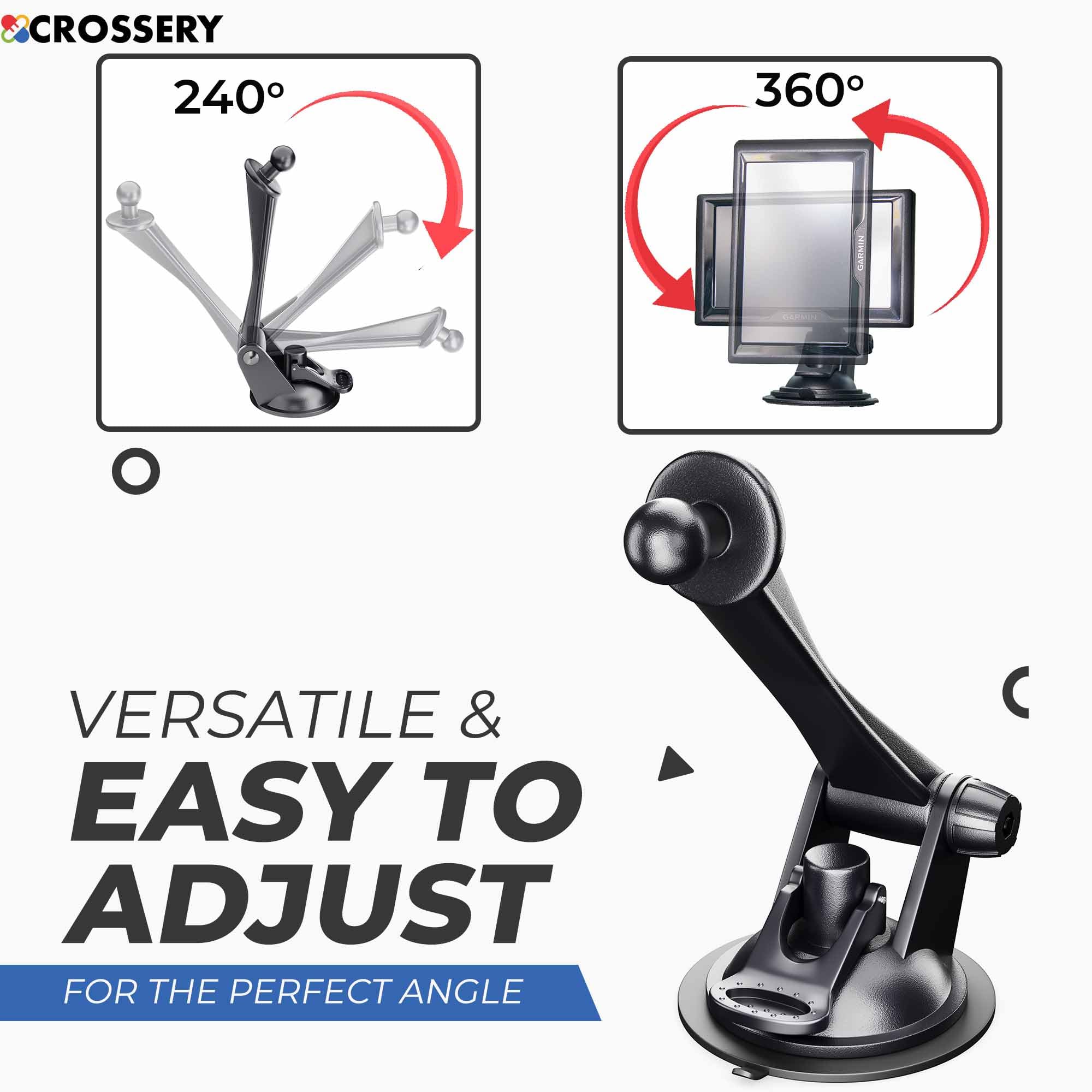 Gps Mount For Garmin With Suction Cup   Dashboard And Windshield Garmin Gps Mount For Car, Ultra Sticky Gps Dash Holder For Garmin Nuvi Rv Dezl Drive Drivesmart Driveassist & More