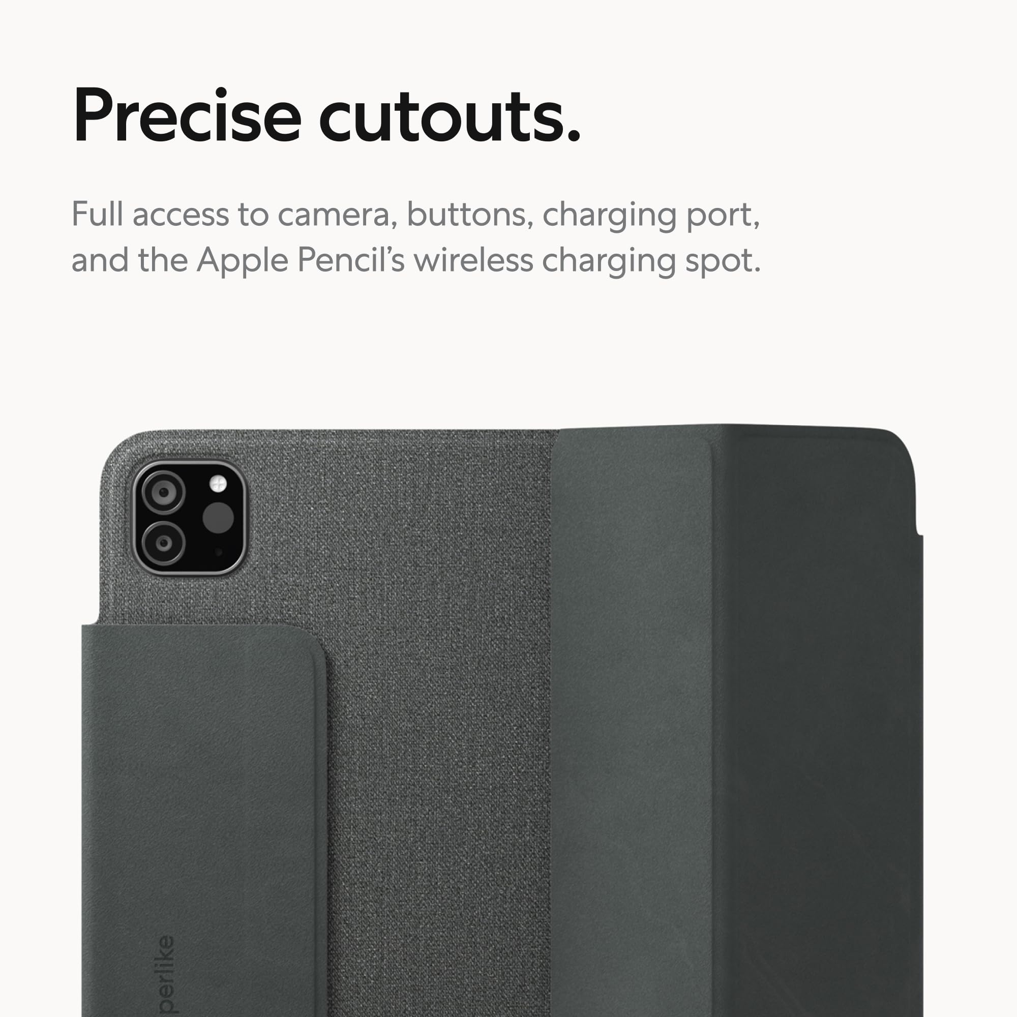 Paperlikes Folio Case For Ipad Pro 12.9'' (2020/21/22) & Ipad Air 13'' (2024)   Magnetic, Lightweight, Slim, Protective Case Wit