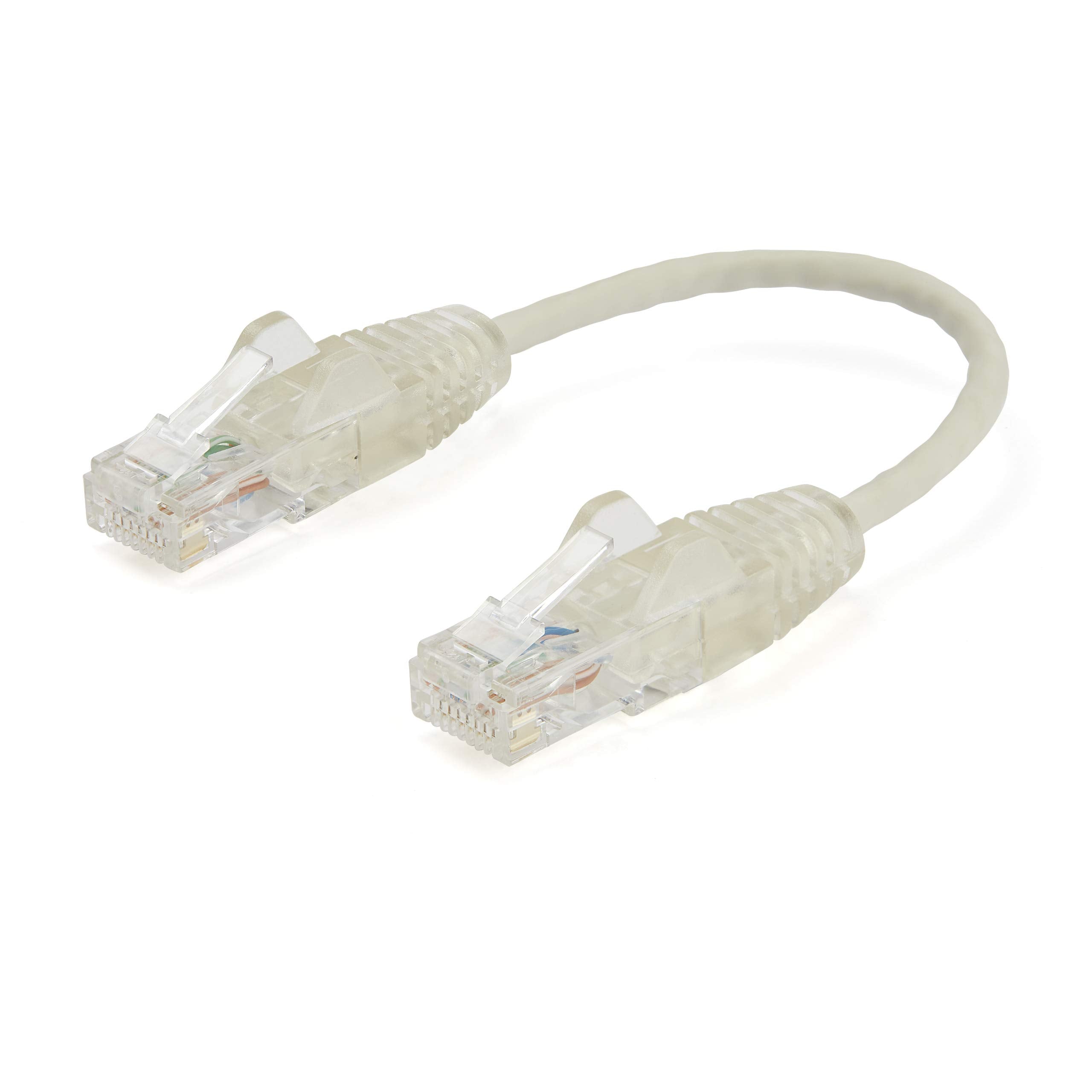 Startech.Com 6 In Cat6 Cable   Slim Cat6 Patch Cord   Gray Snagless Rj45 Connectors   Gigabit Ethernet Cable   28 Awg   Lszh (N6
