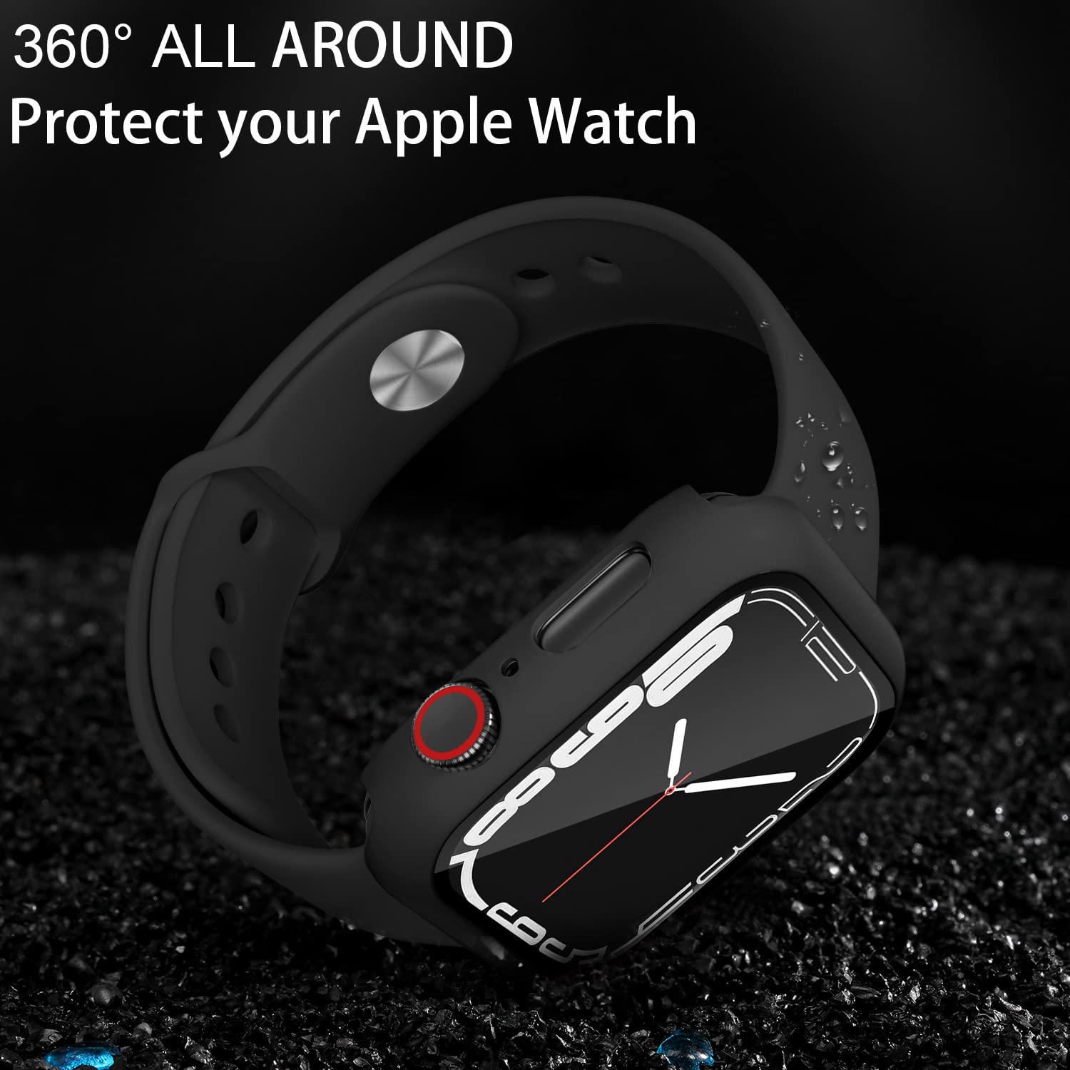 Charlam Compatible With Apple Watch Screen Protector 45Mm Series 9 8 7 Iwatch Case, 3 Pack Full Protective Ultra Thin Hard Pc Bu