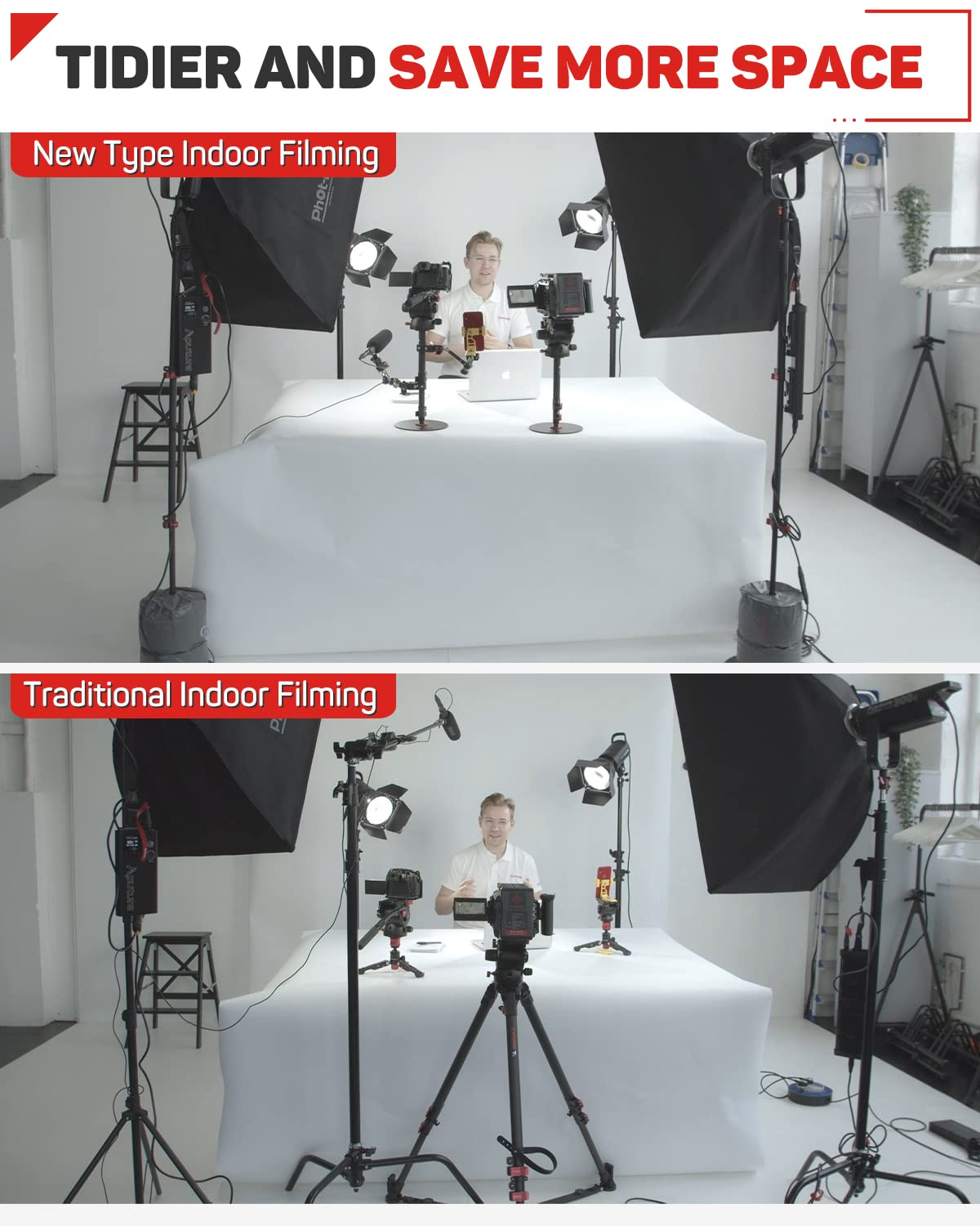 IFOOTAGE Cobra 2 Round Base Table Top Monopod Aluminum Black 22"