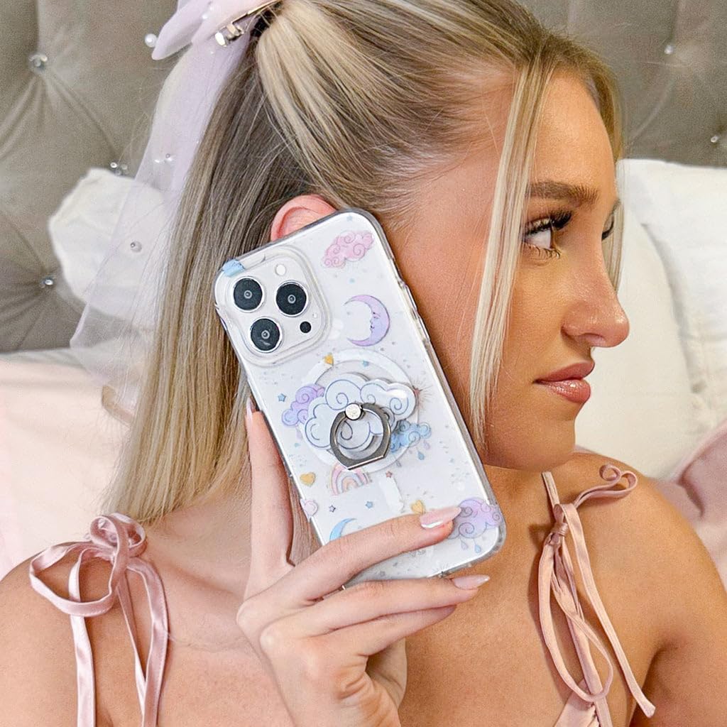 Velvet Caviar Compatible With Iphone 15 Pro Max Case Clear Design [8Ft Drop Tested] Compatible With Magsafe   Cute Protective Ph