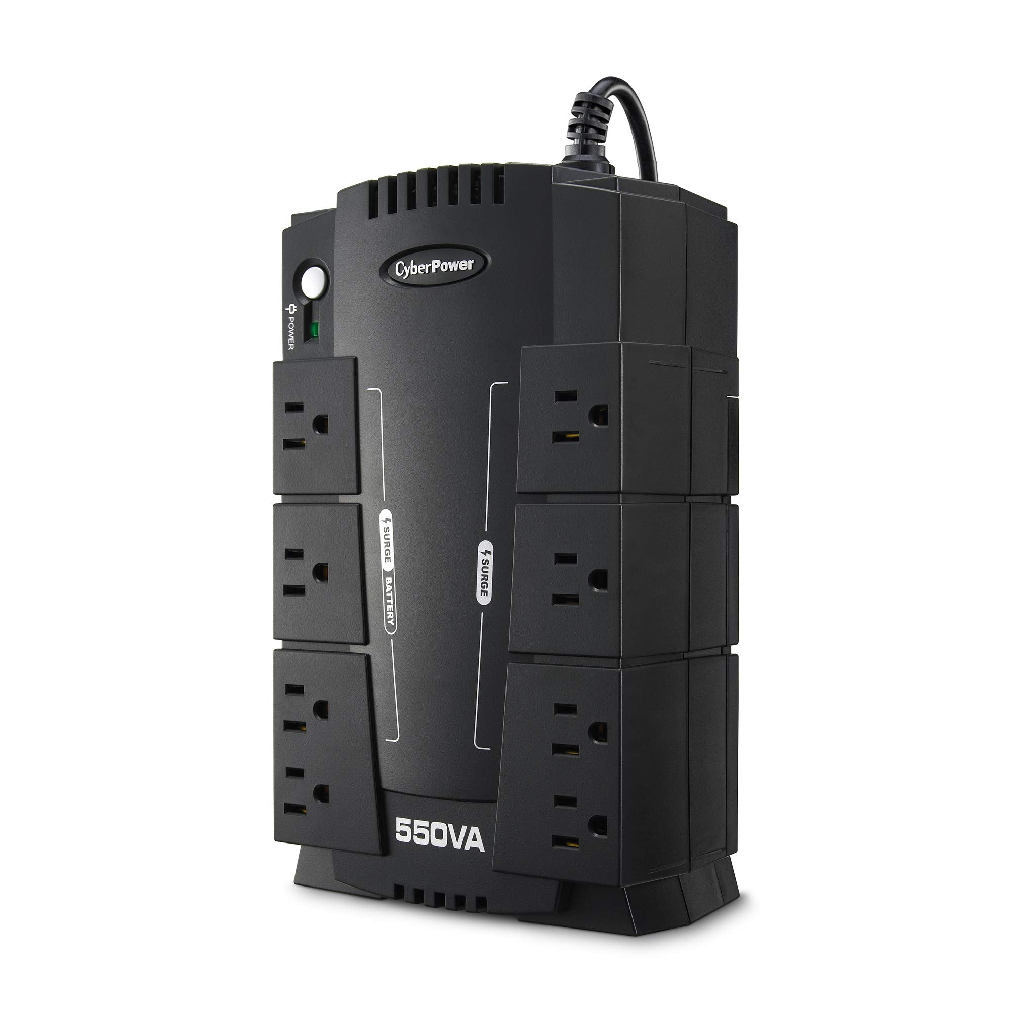 Cyberpower Cp550Slg Standby Ups System, 550Va/330W, 8 Outlets, Compact