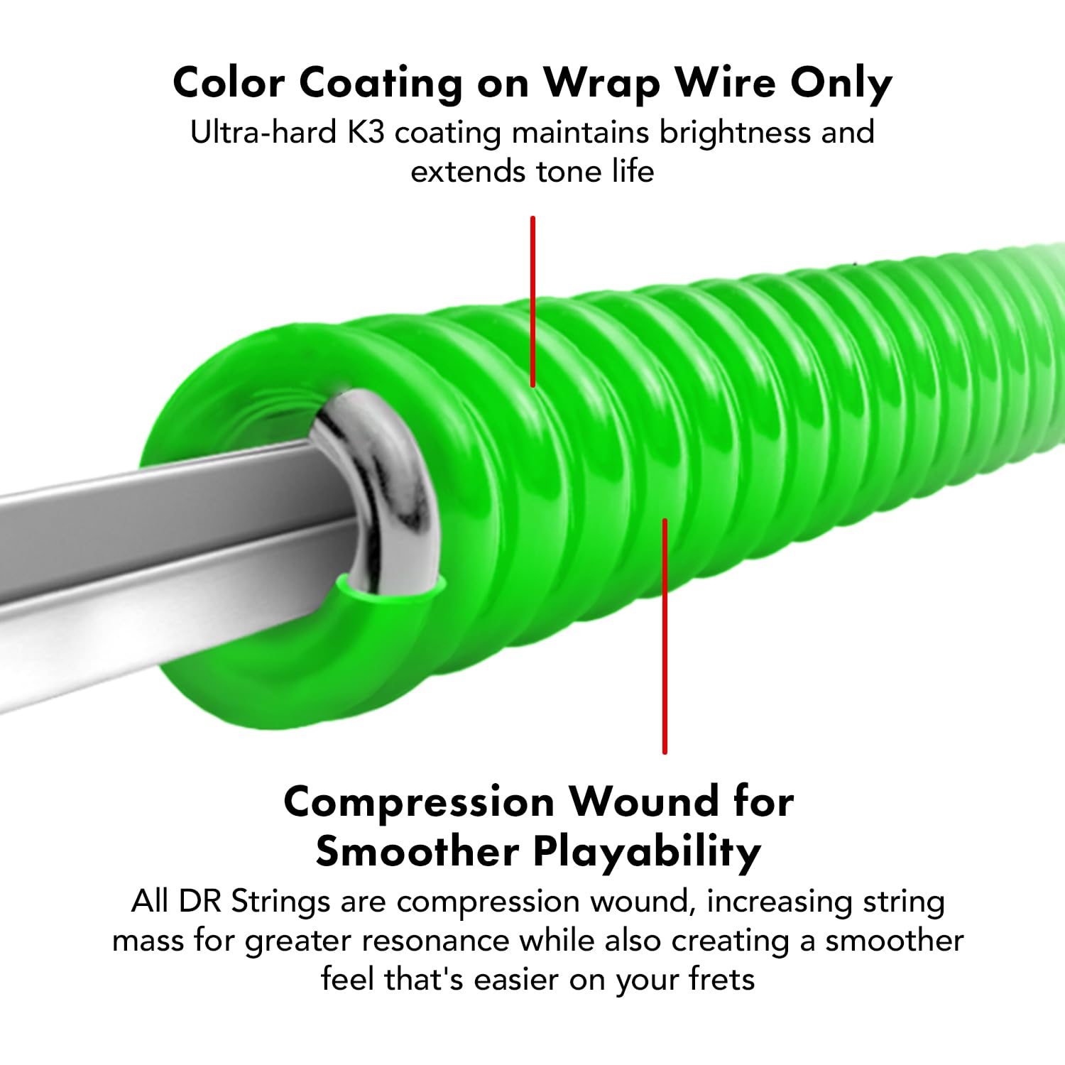 Dr Strings Hi Def Neon   Multi Color Silver Plated/Nickel Plated Electric Guitar Strings, 10 46