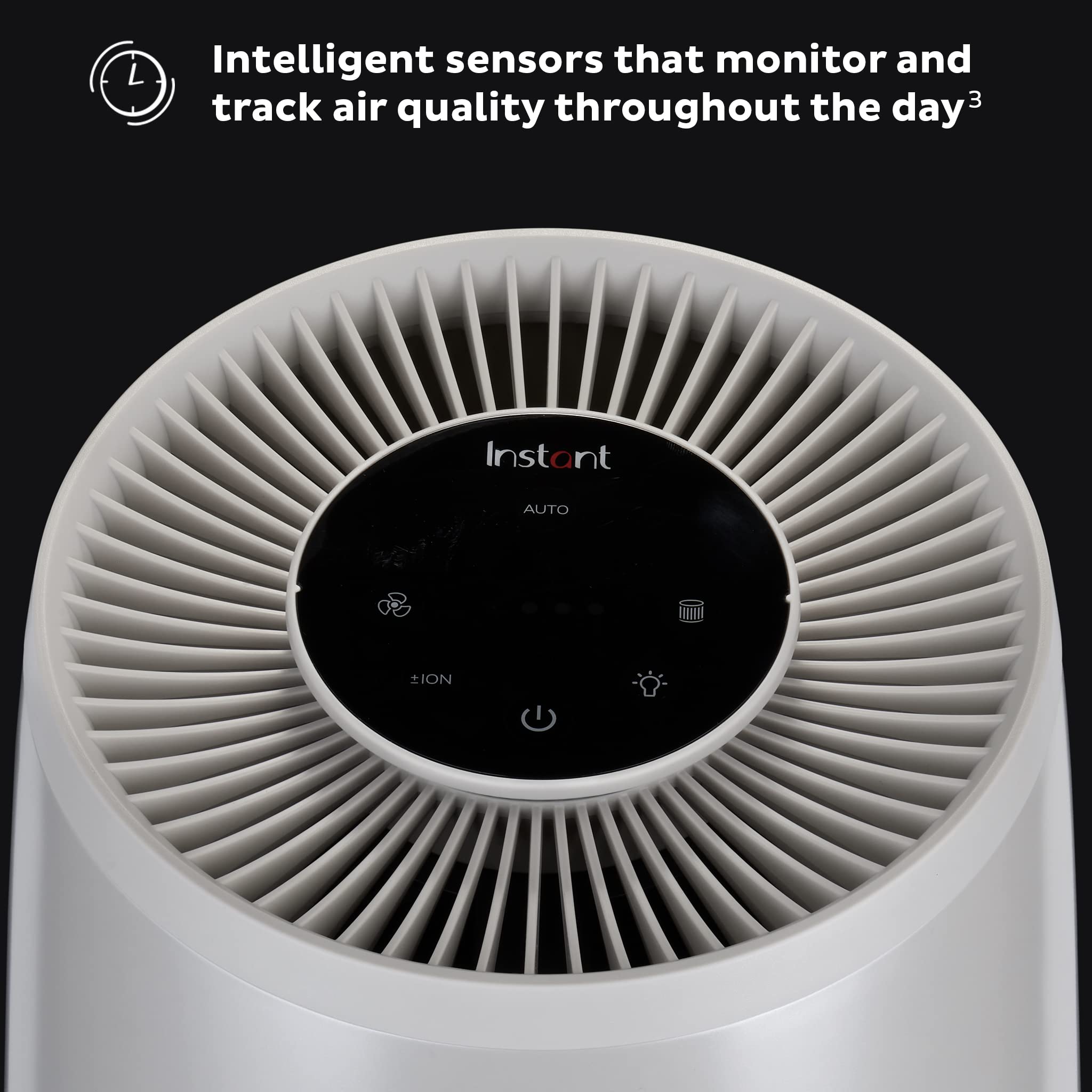 Instant Hepa Quiet Air Purifier, From The Makers Of Instant Pot With Plasma Ion Technology For Rooms Up To 630Ft2; Removes 99% O