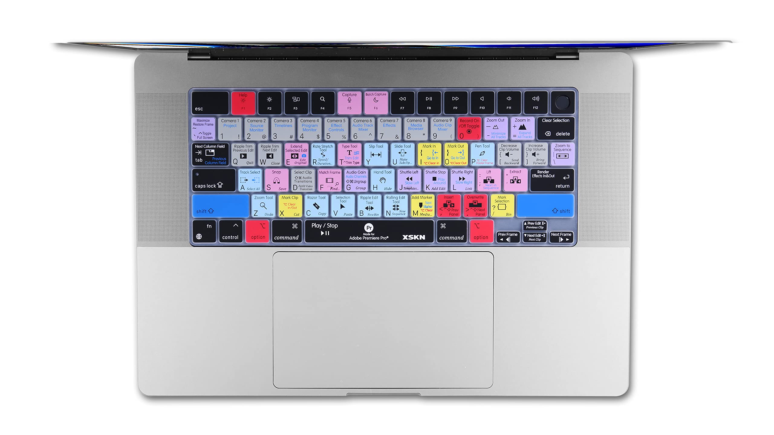 Xskn Premiere Pro Function Shortcuts Hotkeys Us Version Silicone Keyboard Cover Skin For 2021 Macbook Pro M1 Pro / M1 Max Chip 1