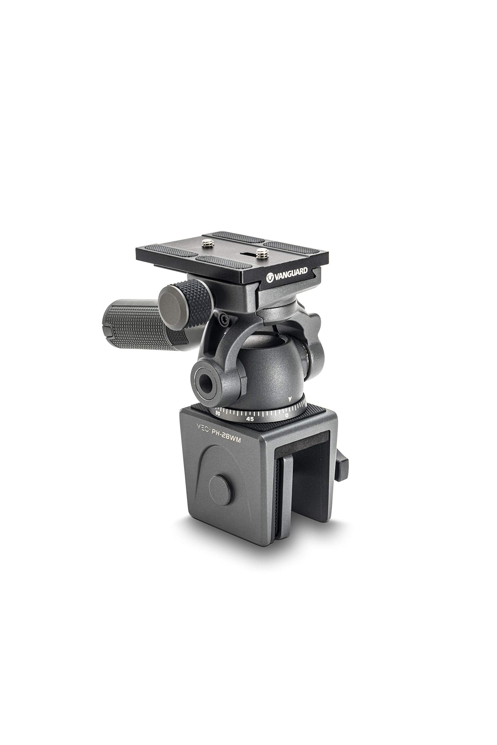 Vanguard Veo2Ph 28Wm Metal Window Mount With Panhead And Arca Compatible Quick Release Plate, Dark Grey