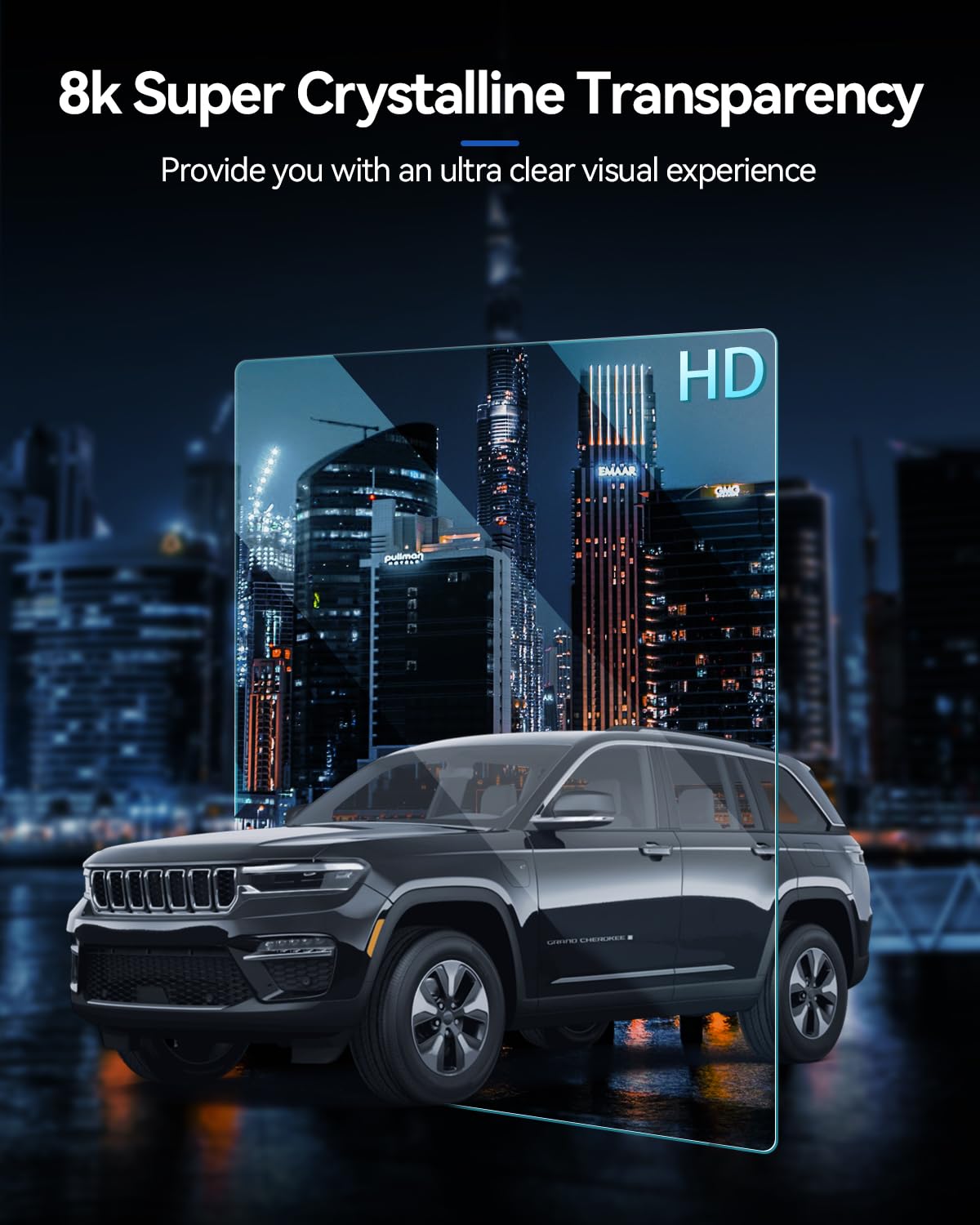 Lantu Car Screen Protector For 2019 2020 2021 2022 2023 Grand Cherokee Uconnect Accessories Navigation Touchscreen Protector Fil