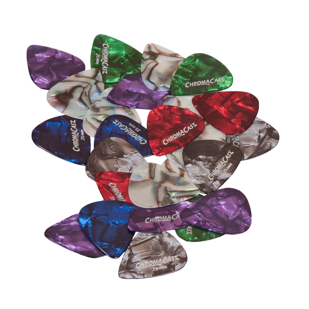 ChromaCast Celluloid Guitar Picks, 30 Pack (CC-CP-24PK)