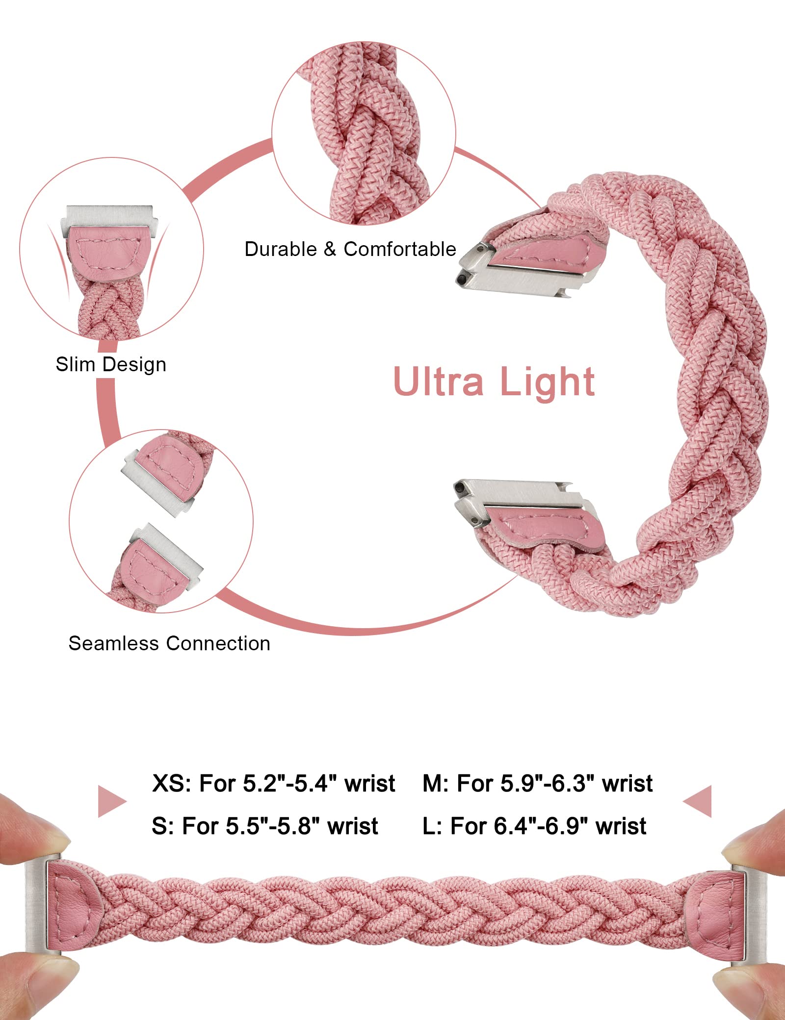 Wearlizer Stretchy Bands Compatible With Samsung Galaxy Watch 7/6/5/4 40Mm 44Mm/Watch 6 Classic 43Mm 47Mm/Watch 5 Pro 45Mm/Watch