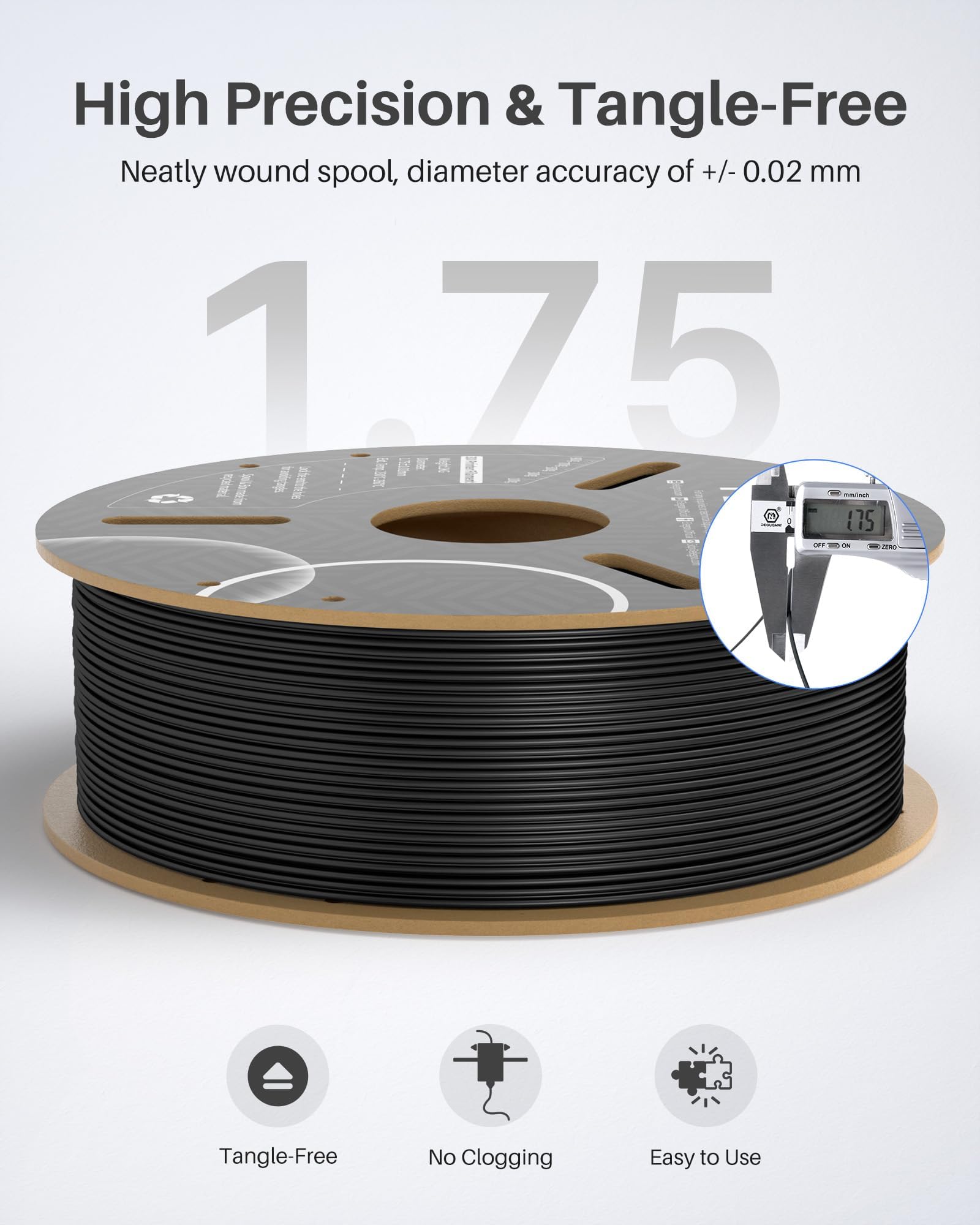 Elegoo Petg Pro Filament 1.75Mm Blue 1Kg, Strong Toughness 3D Printer Filament Dimensional Accuracy +/  0.02 Mm, 1Kg Cardboard S