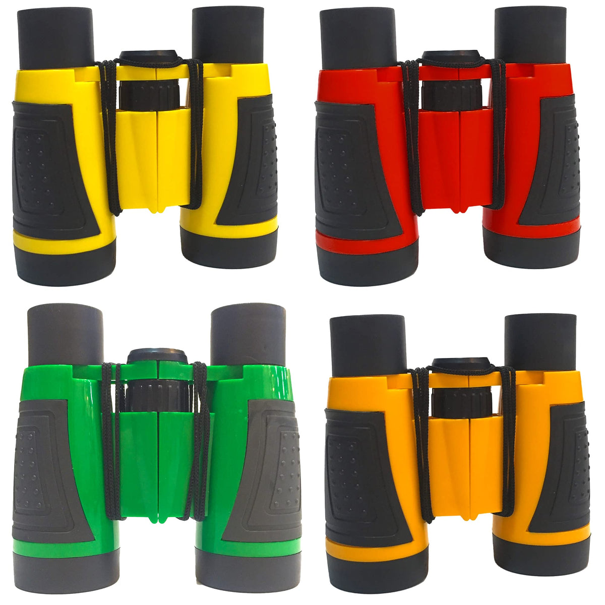 Cagemoga 4 Pieces Kids Binoculars Set Compact Binoculars For Kids Adults Mini Pocket Lightweight Binocular For Bird Watching Out