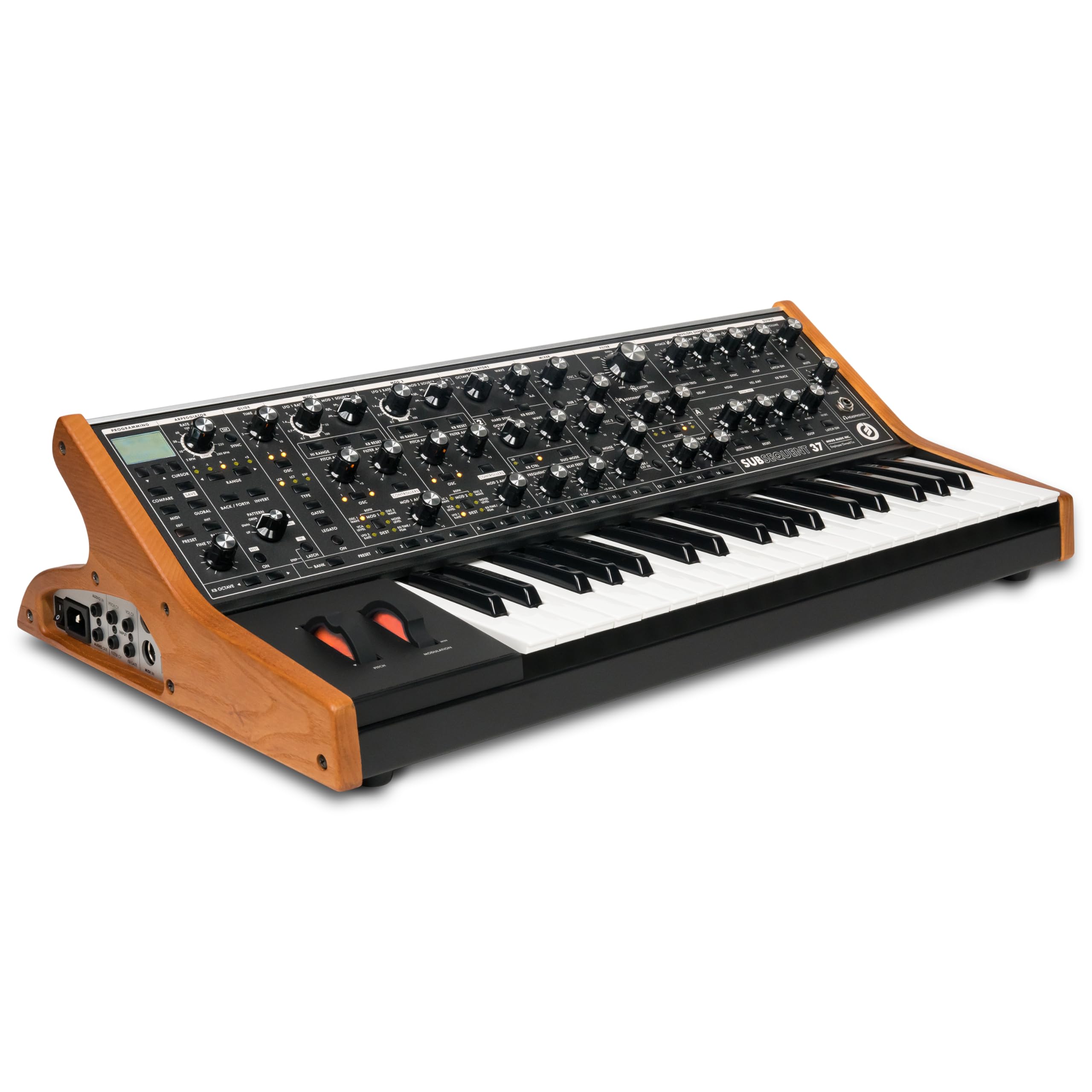 Moog Subsequent 37 Paraphonic Analog Synthesizer And Midi Keyboard With 37 Semi Weighted Keys, Headphone Amp, 256 Presets, Scree