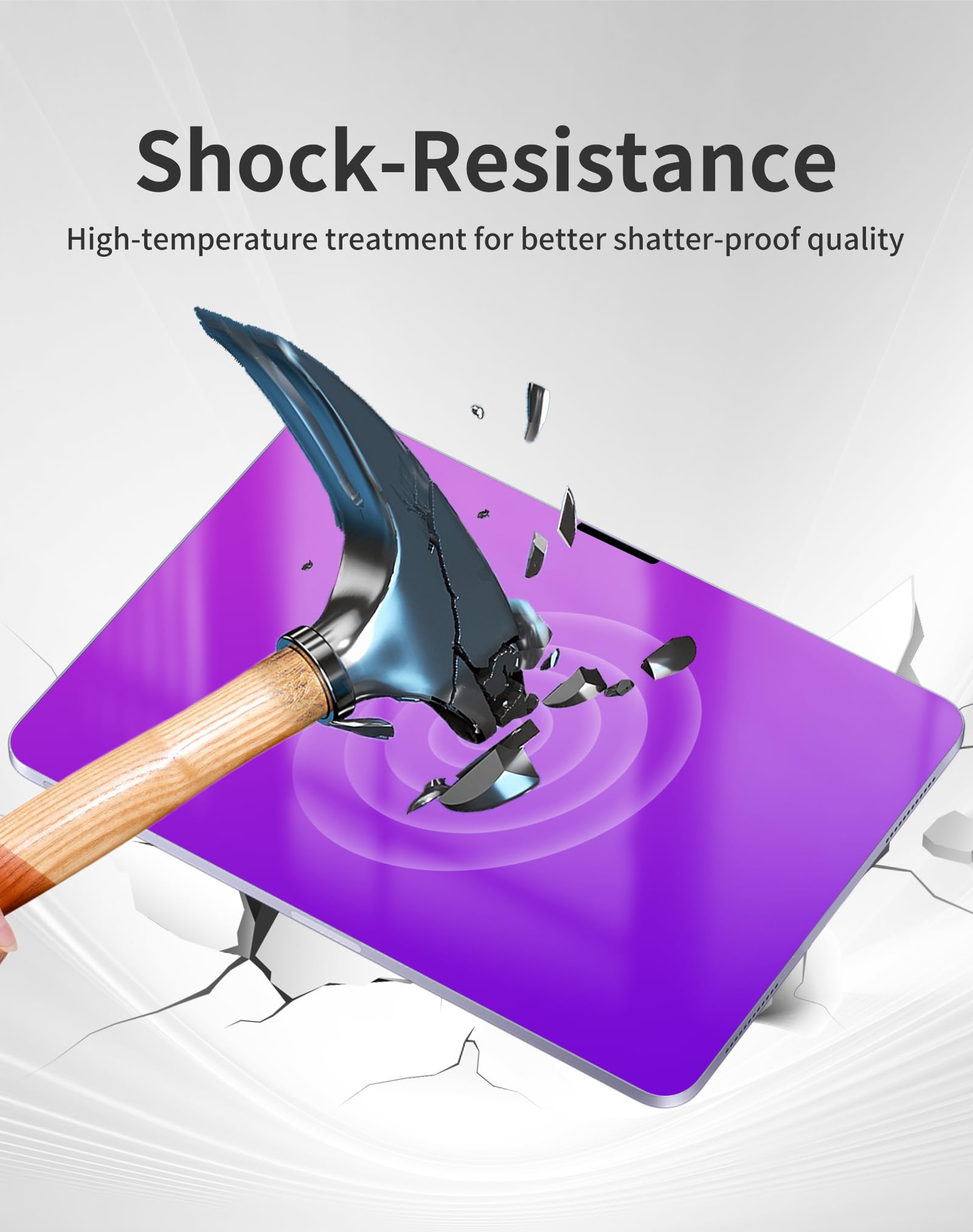 Gradient Privacy Screen Protector For Ipad Pro 7Th/Air 6Th Generation (13 Inch, 2024) Tempered Glass For Ipad Pro 7 Gen/Air 6 Ge