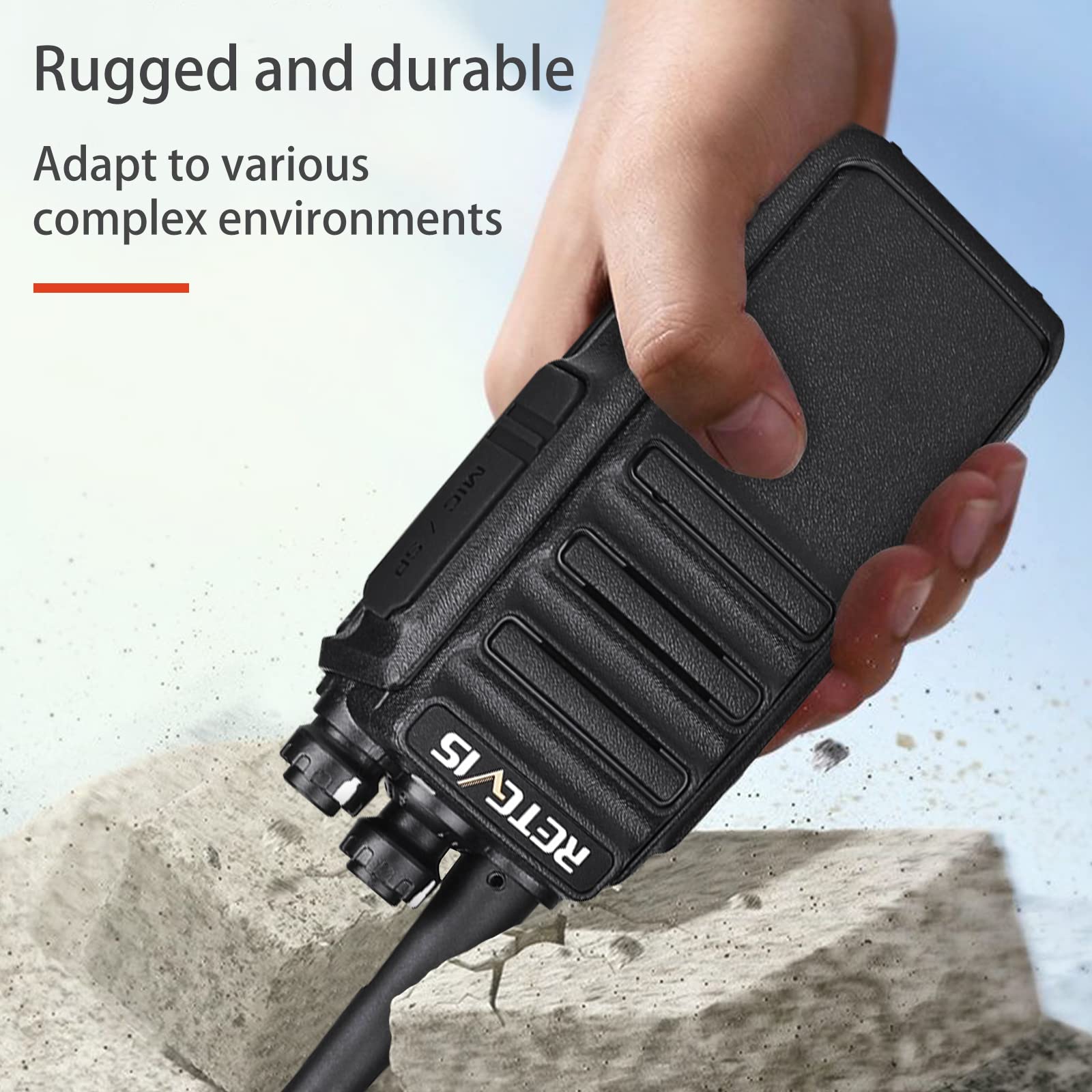 Retevis H 777S Long Range Walkie Talkies,2 Way Radios For Adults,Rechargeable Two Way Radio,Vox Hands Free Durable Strong Signal,Security Church School Business (10 Pack)