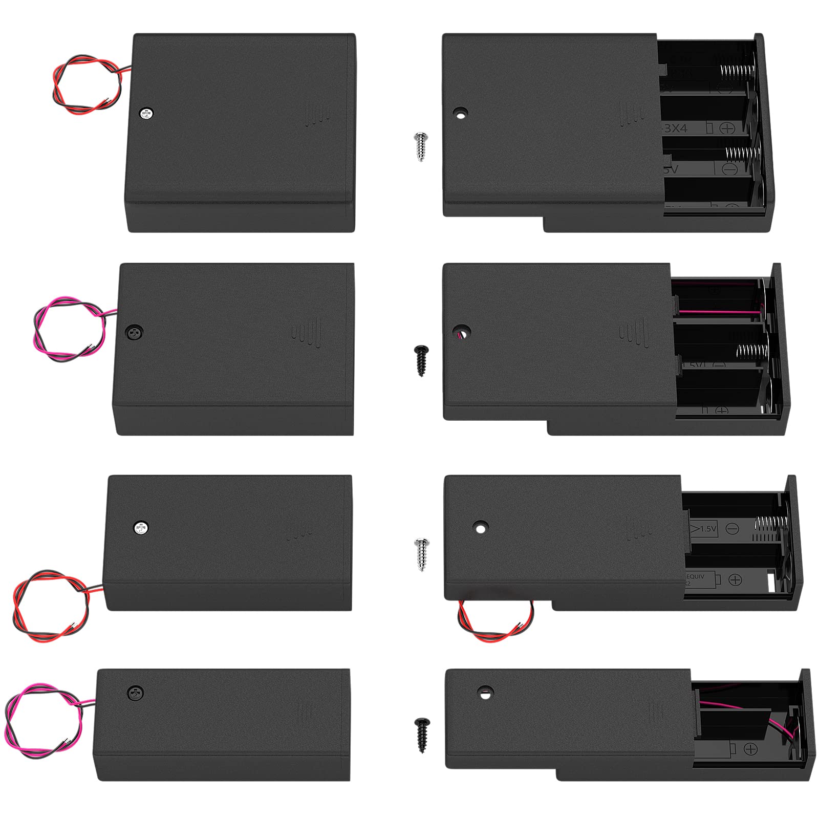 Daiertek Aa Battery Holder Pack Single Aa Battery Holder 2 Aa Battery Holder 3 Aa Battery Holder 4 Aa Battery Holder With Switch