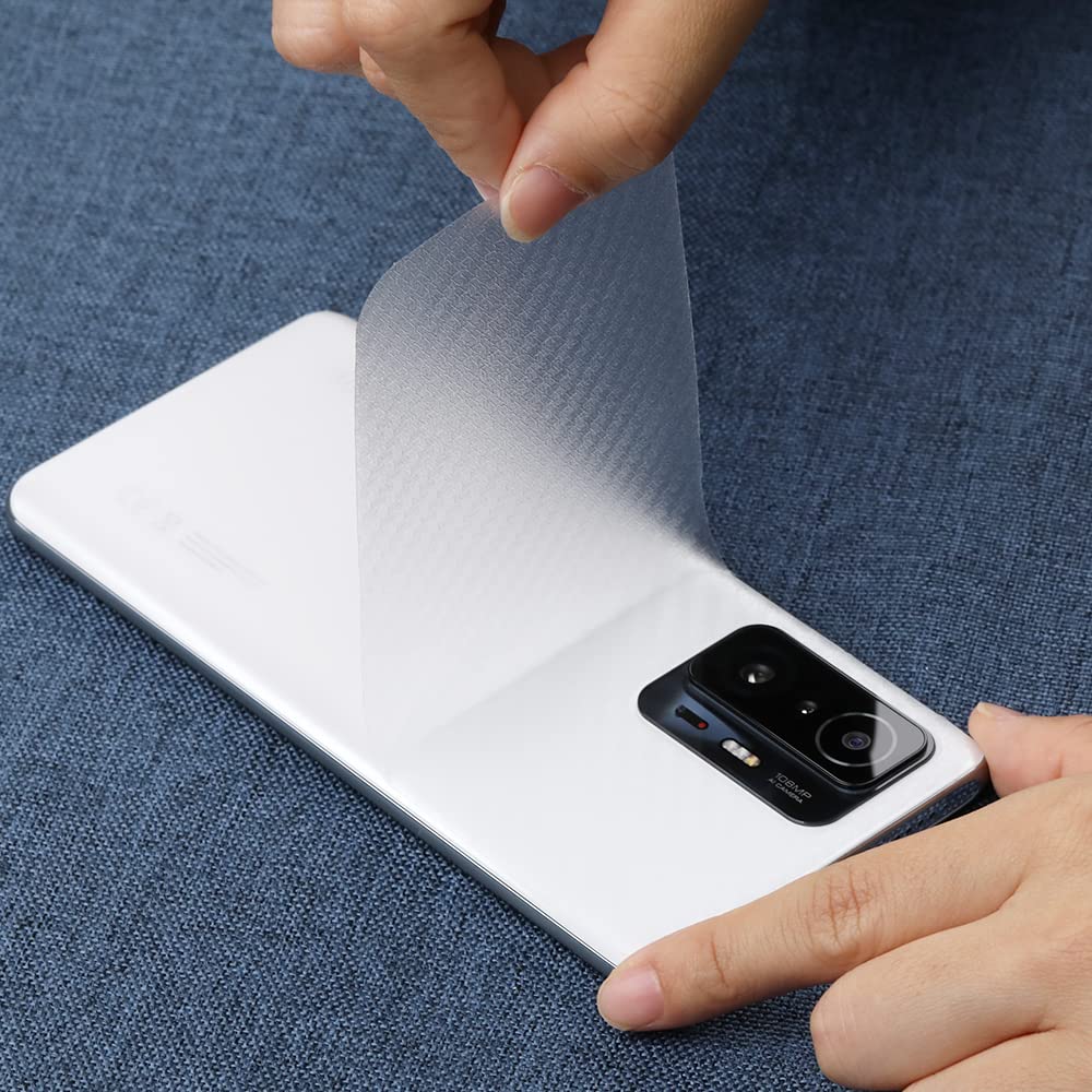 Ibywind Screen Protector For Xiaomi 11T/11T Pro(5G),With 2Pcs Tempered Glass,1Pc Camera Lens Protector,1Pc Backing Carbon Fiber