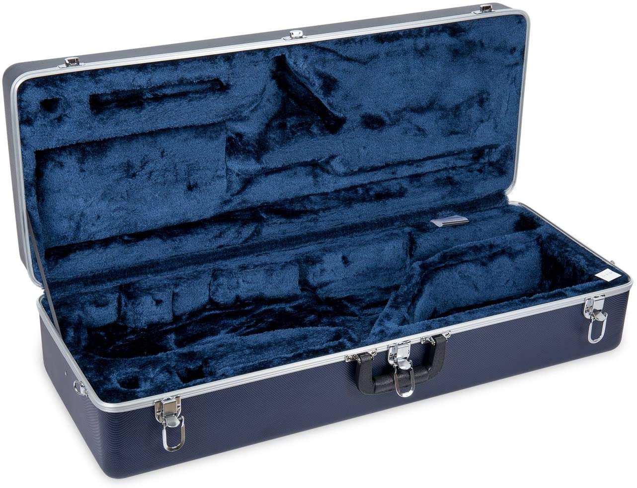 Crossrock Abs Molded Tenor Saxophone Case-Rectangular,With Single Shoulder Strap Blue(Cra861Tsbl-R)