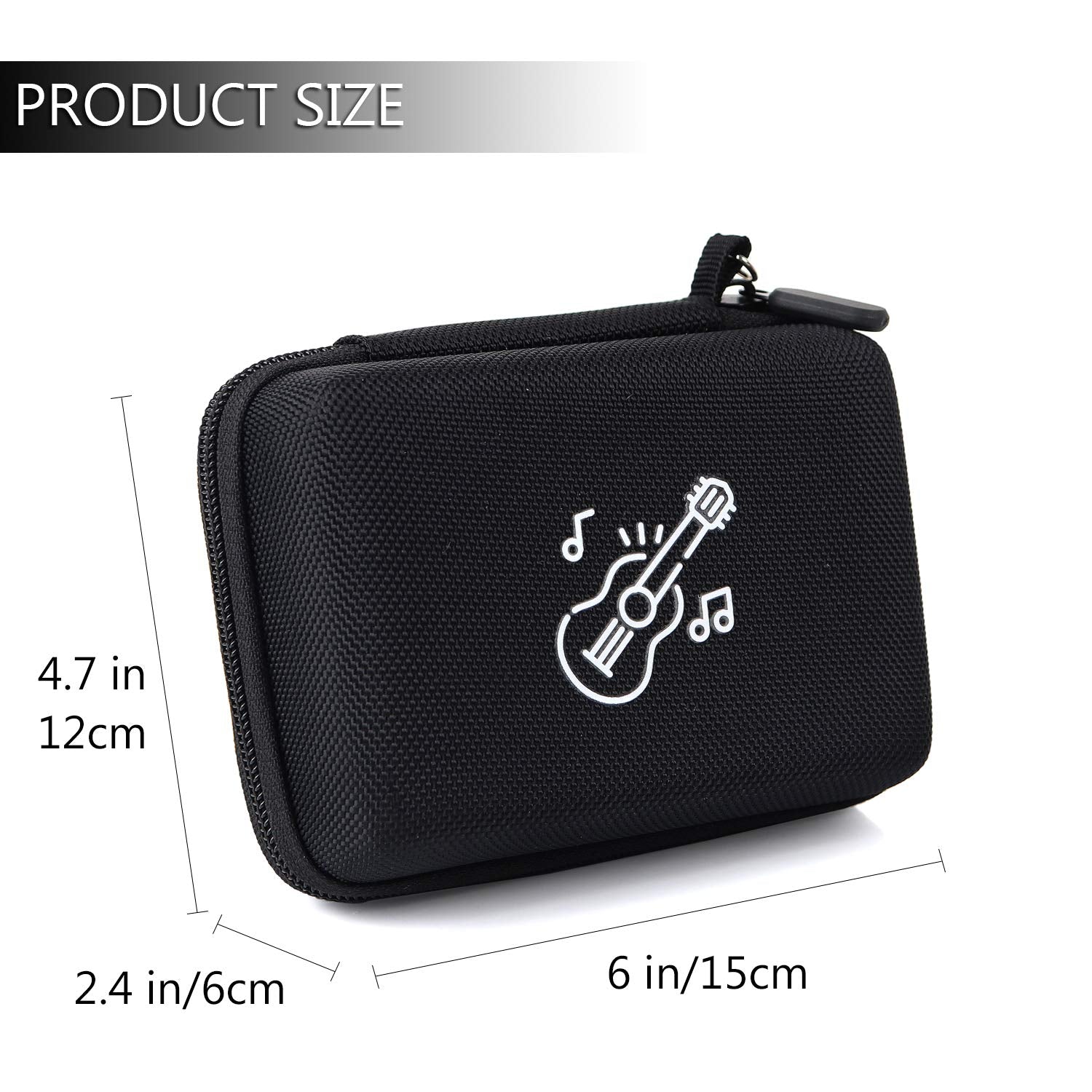 Plasmaller Guitar Pick Holder Case Bag Set, Included Upgrade Capo + Guitar Strings + 30Pcs Acoustic Electric Guitar Colorful Pic