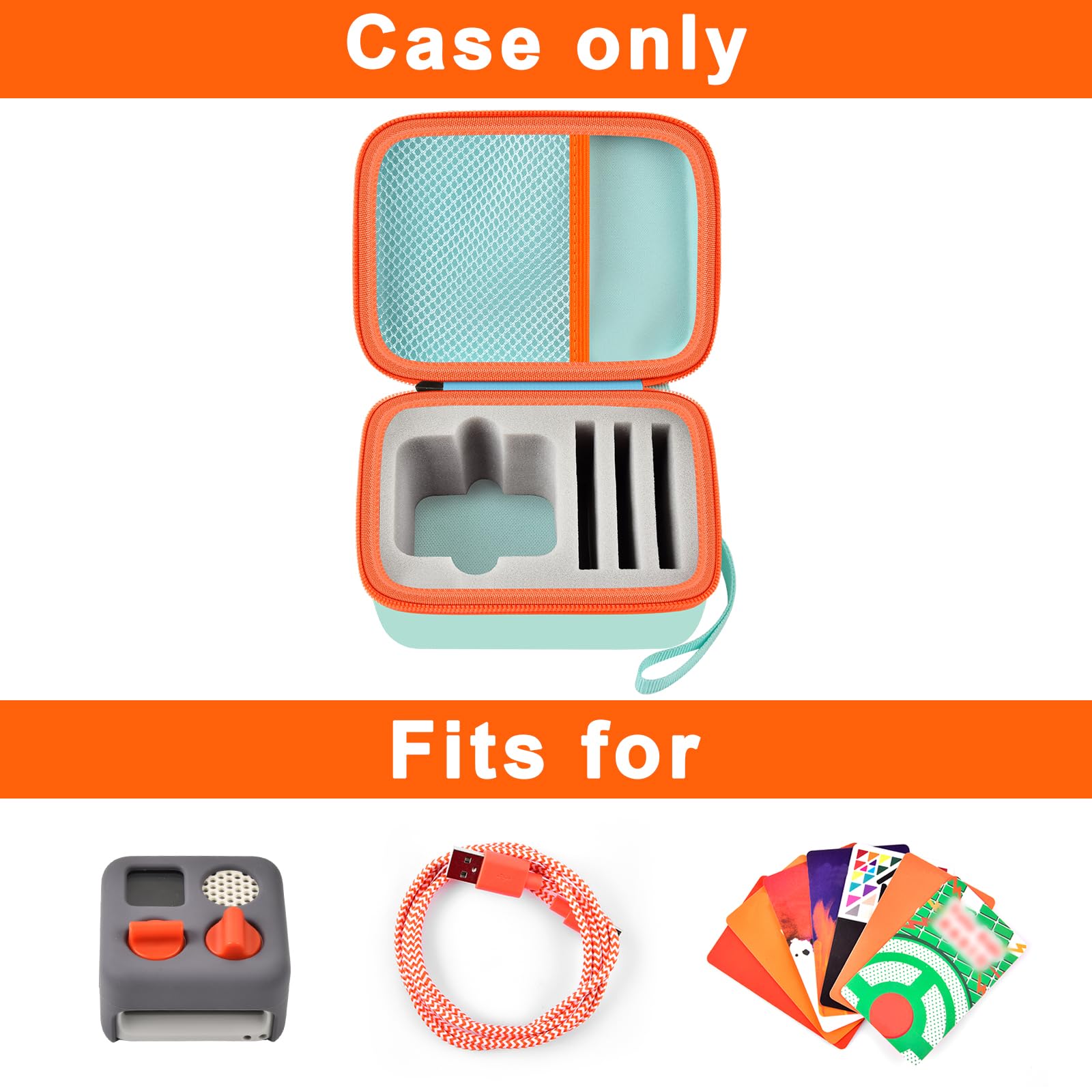 Travel Case Compatible With Yoto Mini   Kids Audio & Music Player, Holder Bag For Childrens Speaker Plays Audiobook Cards  Green