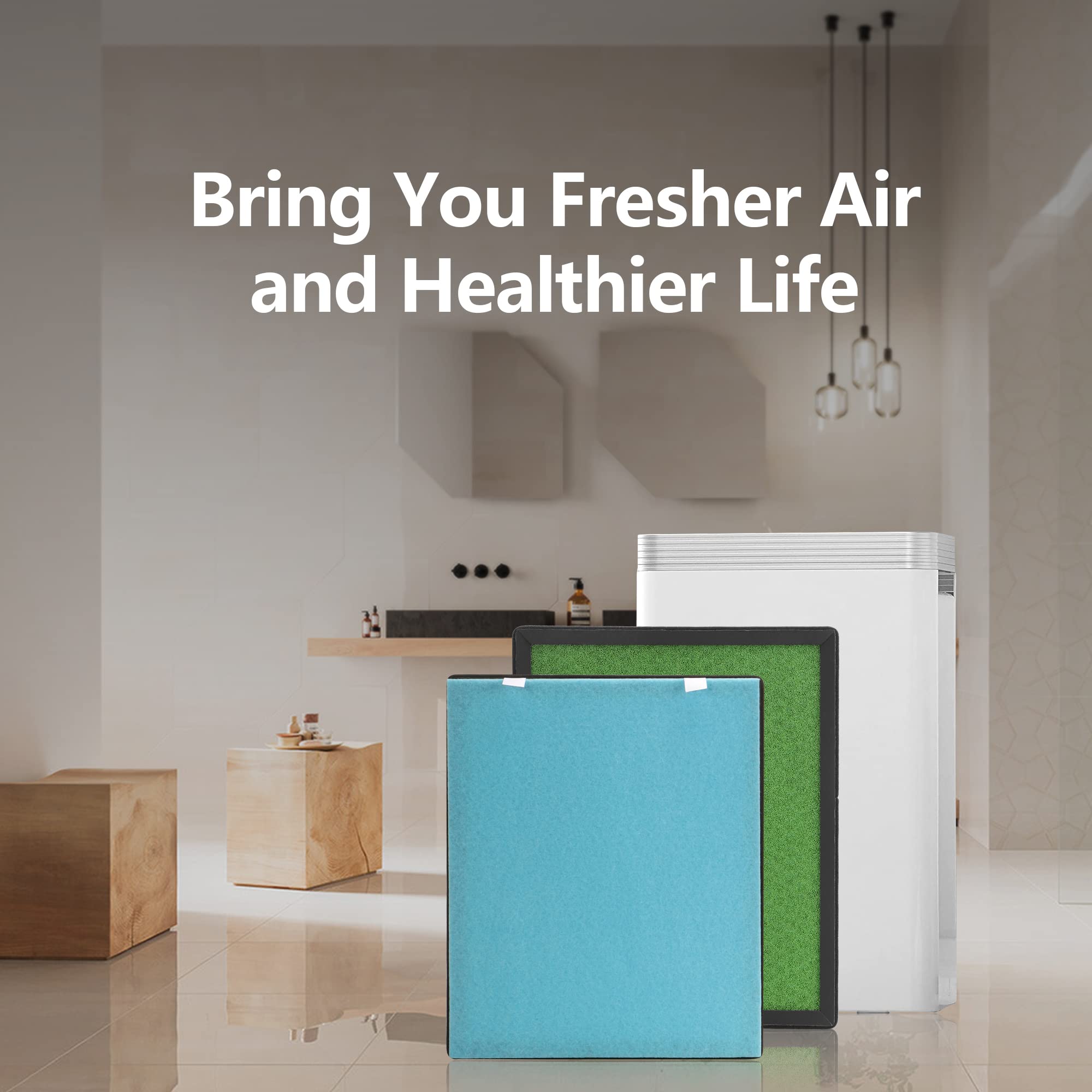 2 Pack P500 Replacement Filter Compatible With Puro Xygen P500 Purifier And Kj203F/Pets 300/Apd801 Purifier, 4 In 1 High Efficie