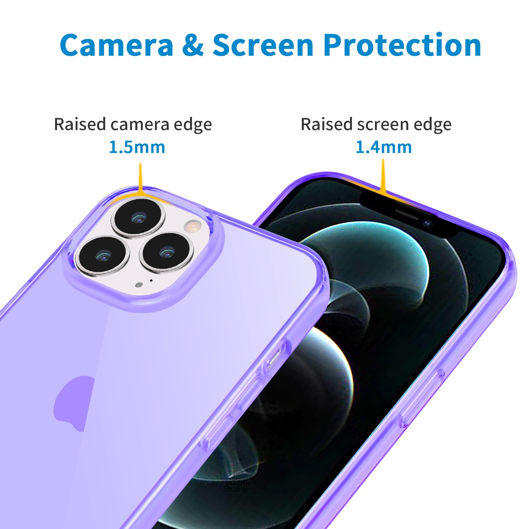 Jjgoo Compatible With Iphone 12 Pro Max Case Clear, Transparent Soft Shockproof Protective Slim Thin Bumper Cover Phone Case, Pu