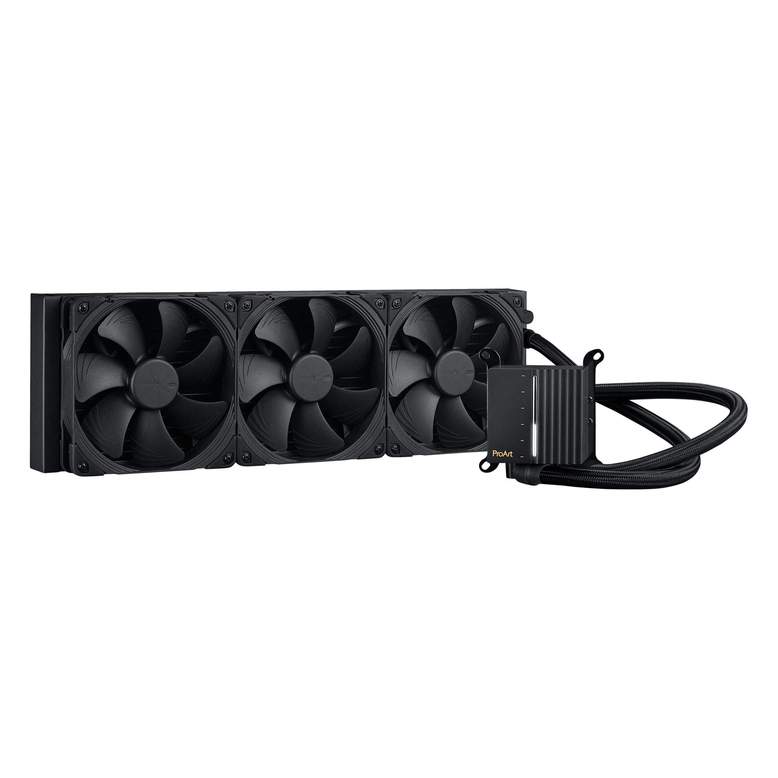 ASUS ProArt LC 420 Allinone CPU Liquid Cooler with Illuminated System Status Meter and Three Noctua NFA14 industrialPPC2000 