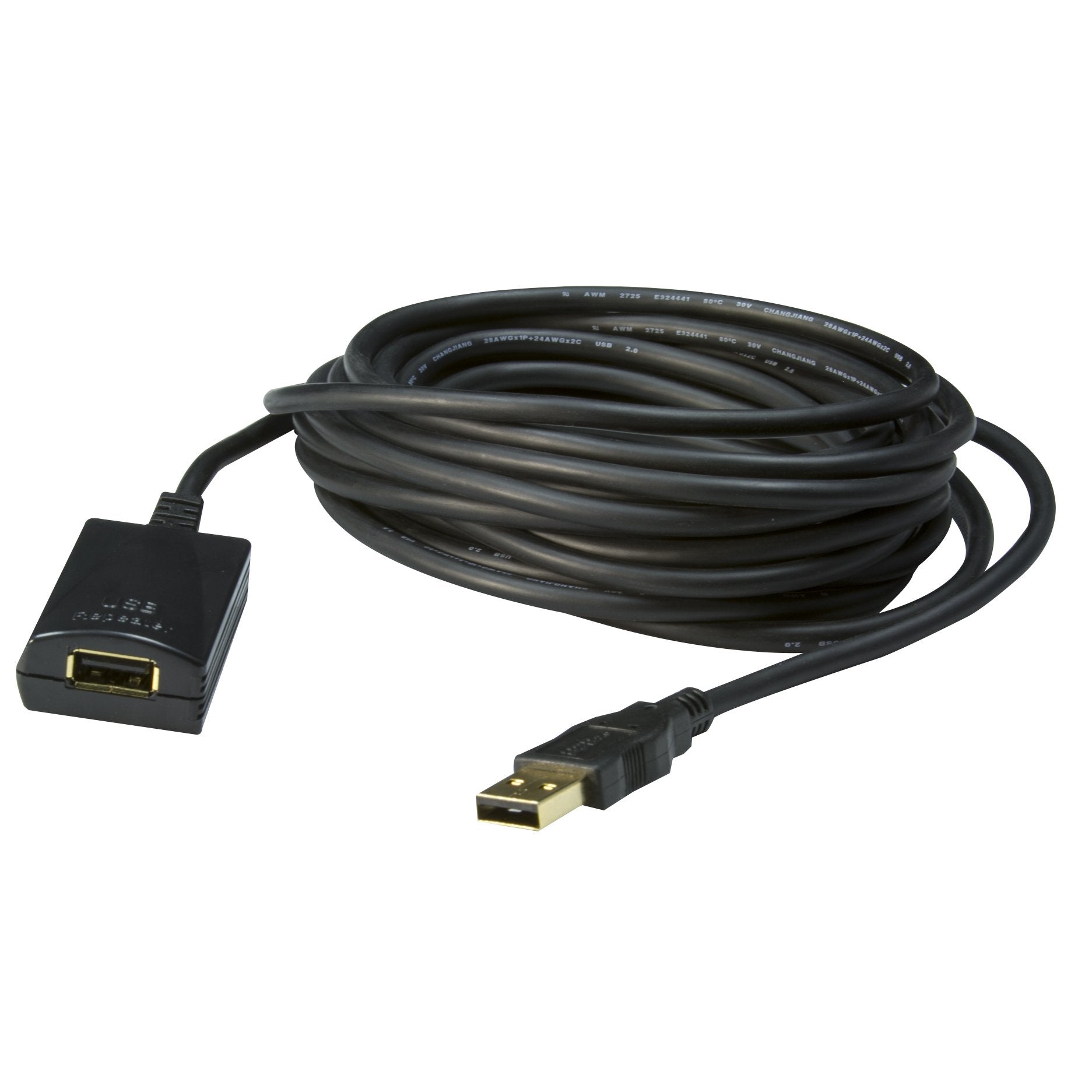 Usb 2.0 High Speed Active Extension Cable, Usb Type A Male To Type A Female, 16 Foot(Long)