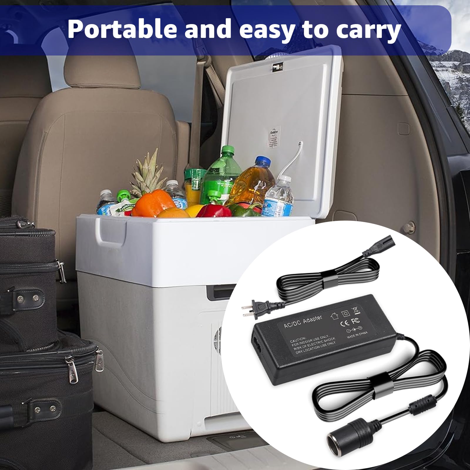 Norward 12V Power Cord Compatible With Igloo Iceless Thermoelectric Coolers,Replacement Igloo Iceless Kool Mate Cool Chill Therm