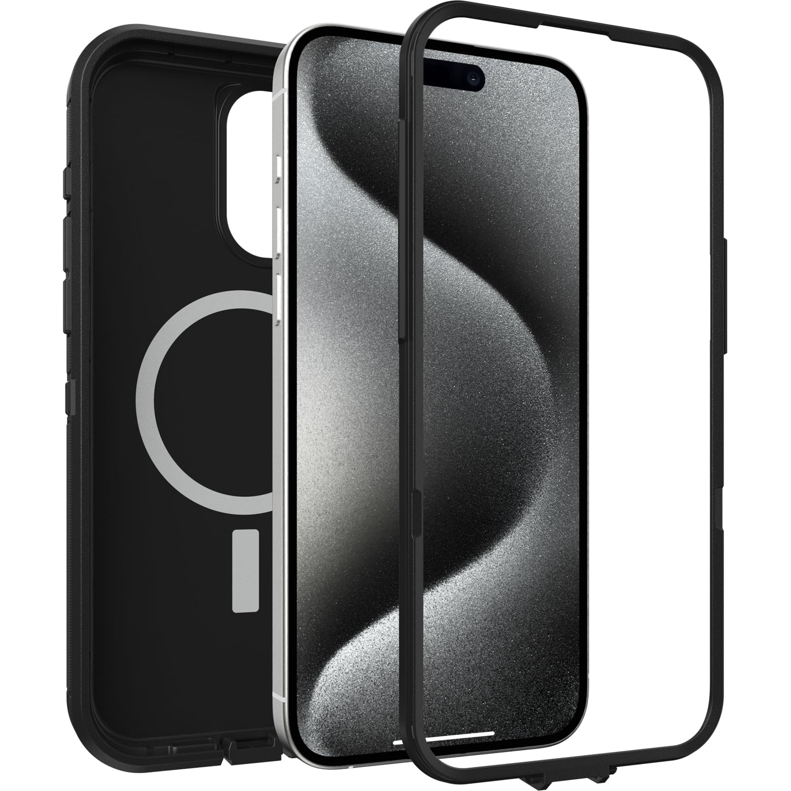 Otterbox Iphone 15 Pro Max (Only) Defender Series Xt Case   Black, Screenless, Rugged, Snaps To Magsafe, Lanyard Attachment
