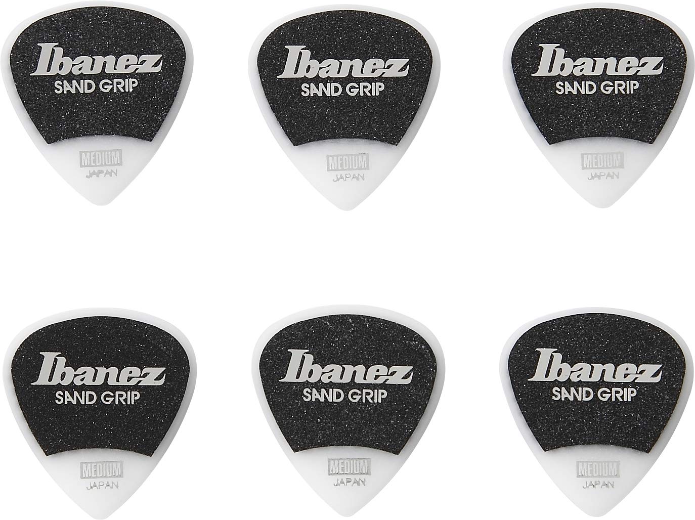 Ibanez Grip Wizard Series Sand Grip Pick Pa16Msg Wh White