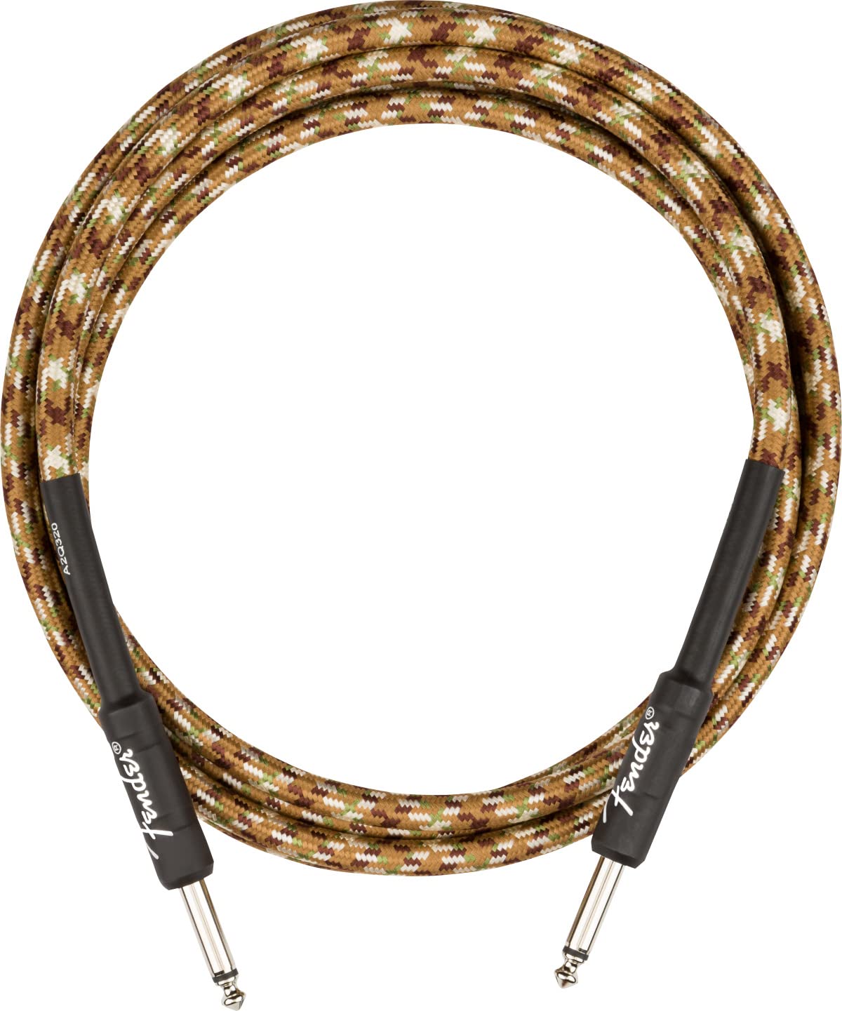 Fender 10 Foot Professional Tweed Instrument Cable, Straight Straight, Desert Camo   1 Pack