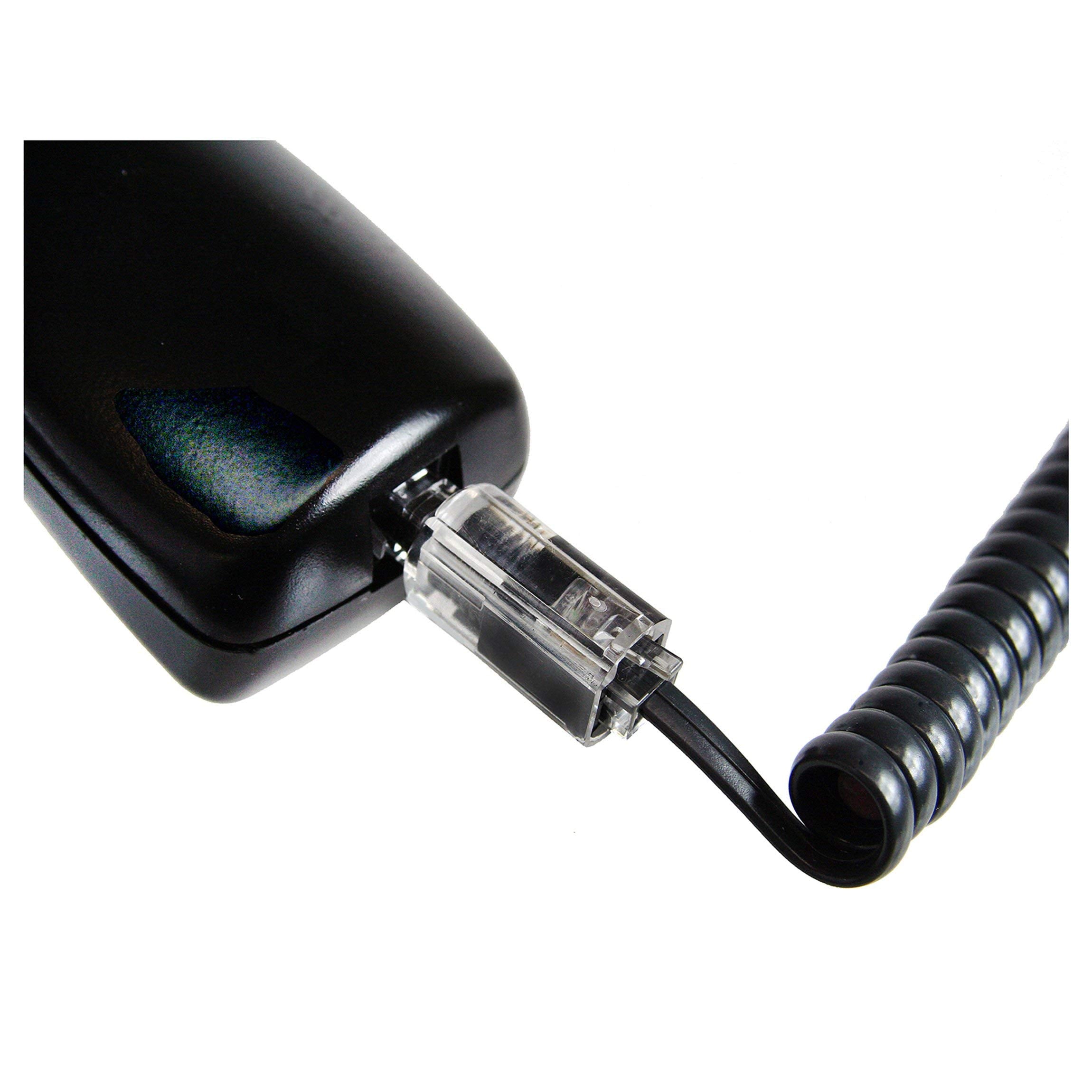 Softalk 21002 Phone Cord Detangler Clear/Black Landline Telephone Accessory